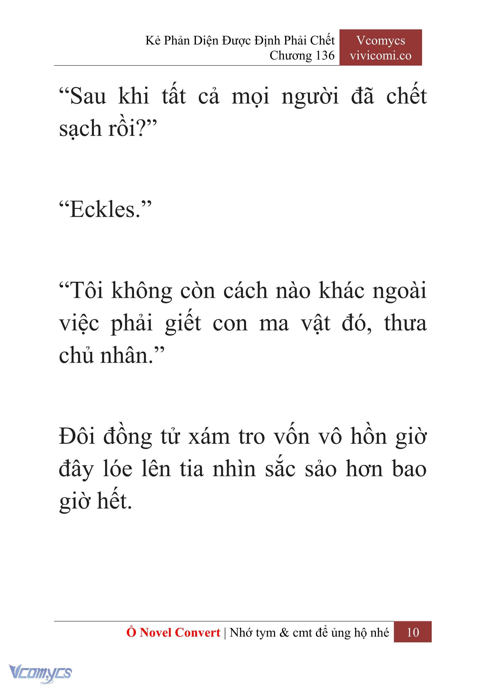 [Novel] Kẻ Phản Diện Được Định Phải Chết Chap 136 - Trang 2