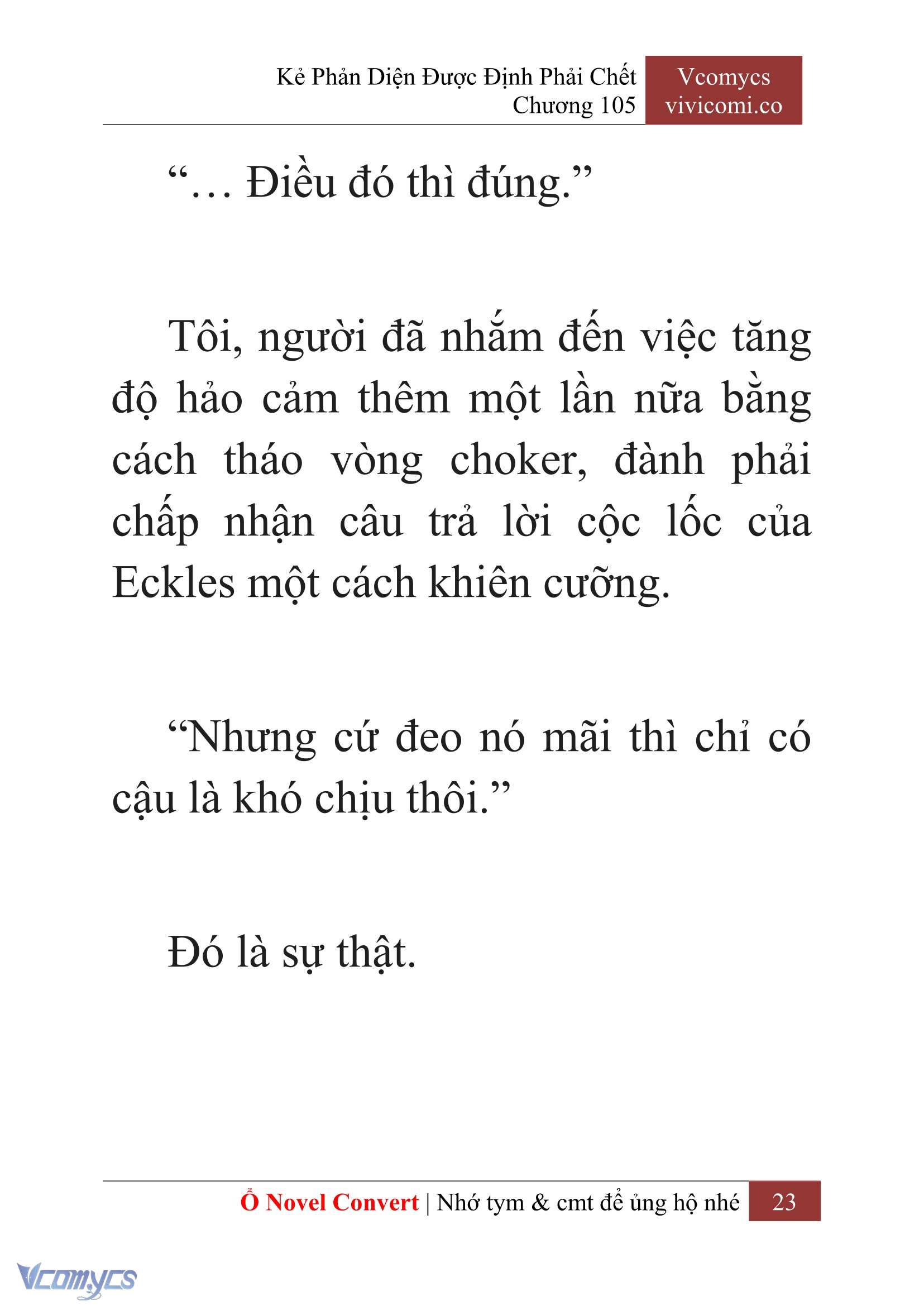 [Novel] Kẻ Phản Diện Được Định Phải Chết Chap 105 - Next Chap 106