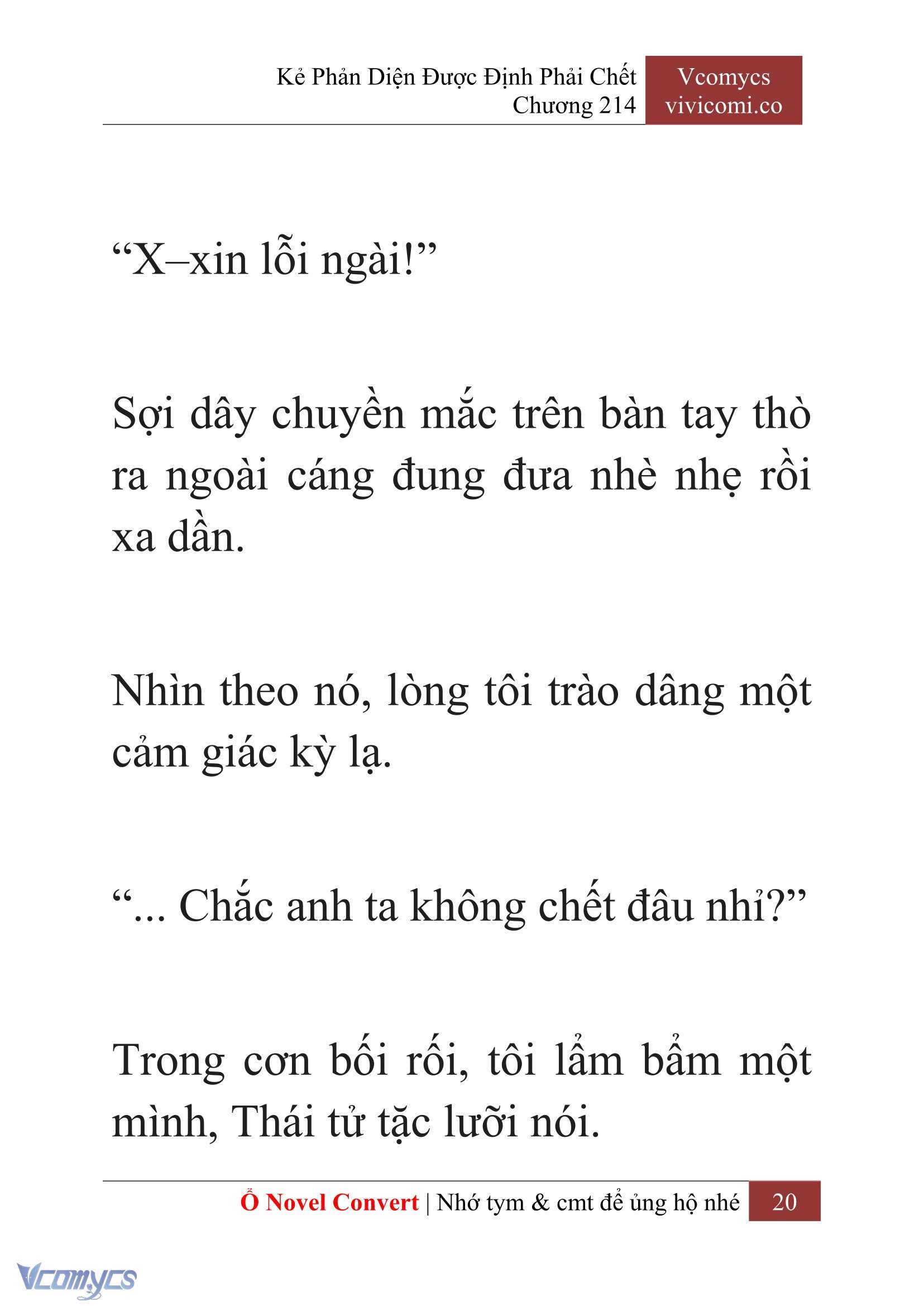 [Novel] Kẻ Phản Diện Được Định Phải Chết Chap 214 - Next Chap 215