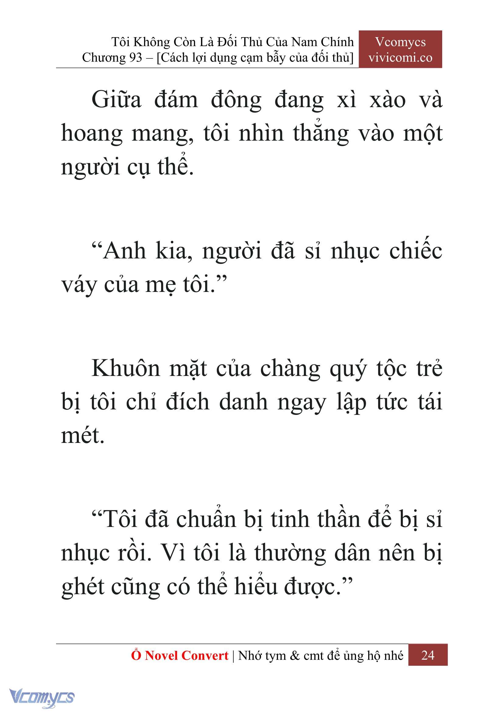 [Novel] Tôi Không Còn Là Đối Thủ Của Nam Chính Chap 93 - Trang 2