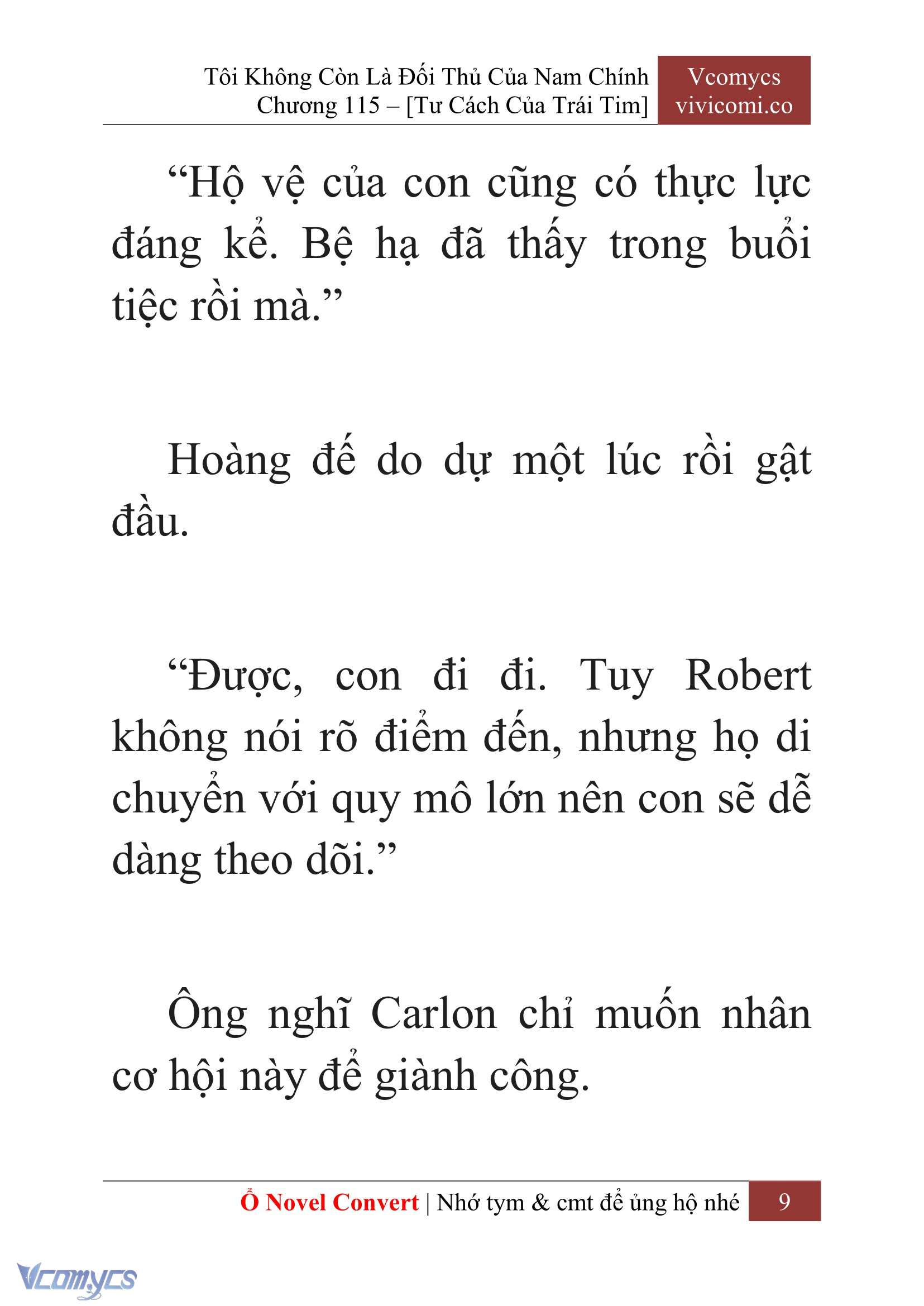 [Novel] Tôi Không Còn Là Đối Thủ Của Nam Chính Chap 115 - Trang 2