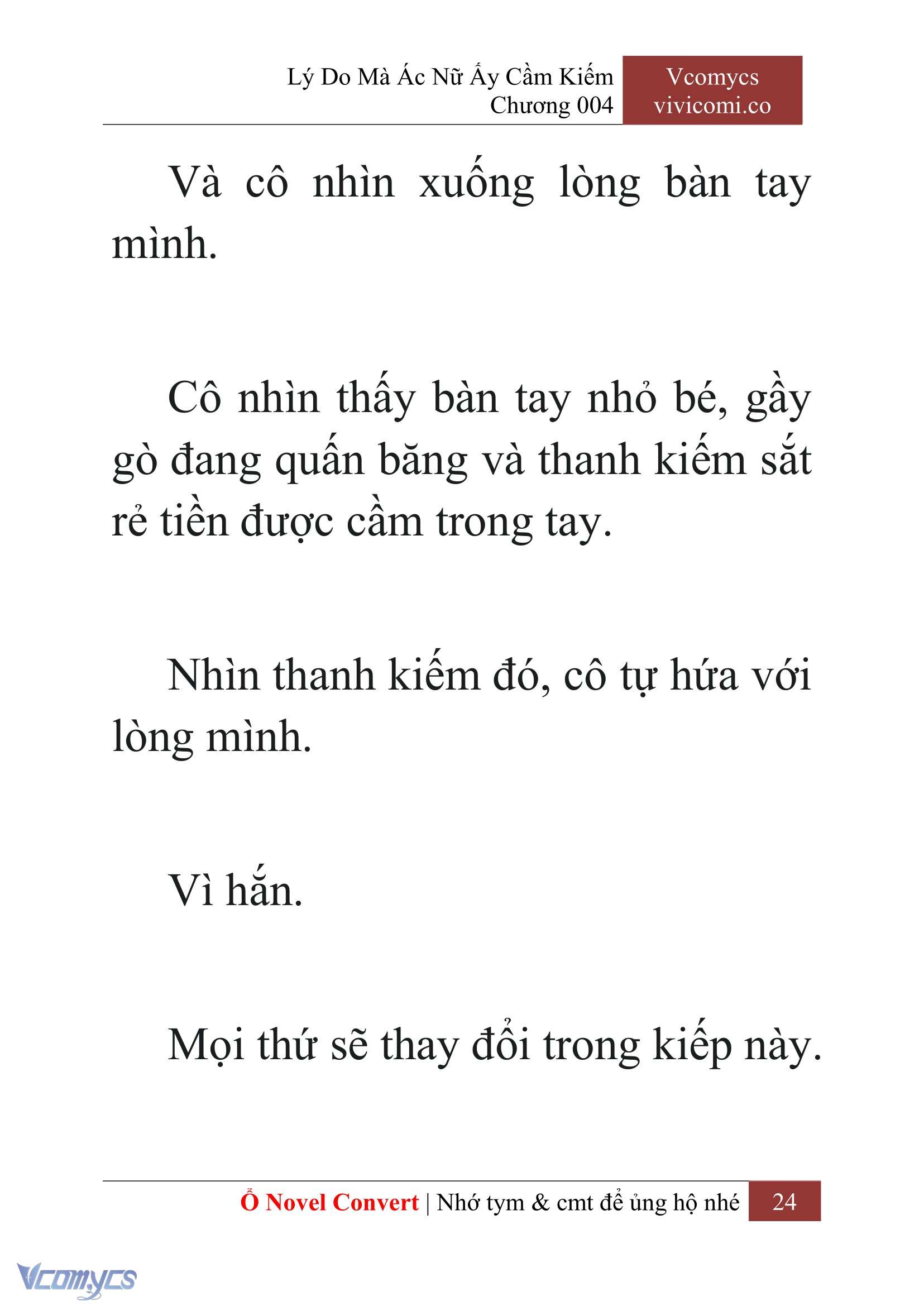 [Novel] Lý Do Mà Ác Nữ Ấy Cầm Kiếm Chap 4 - Next Chap 5