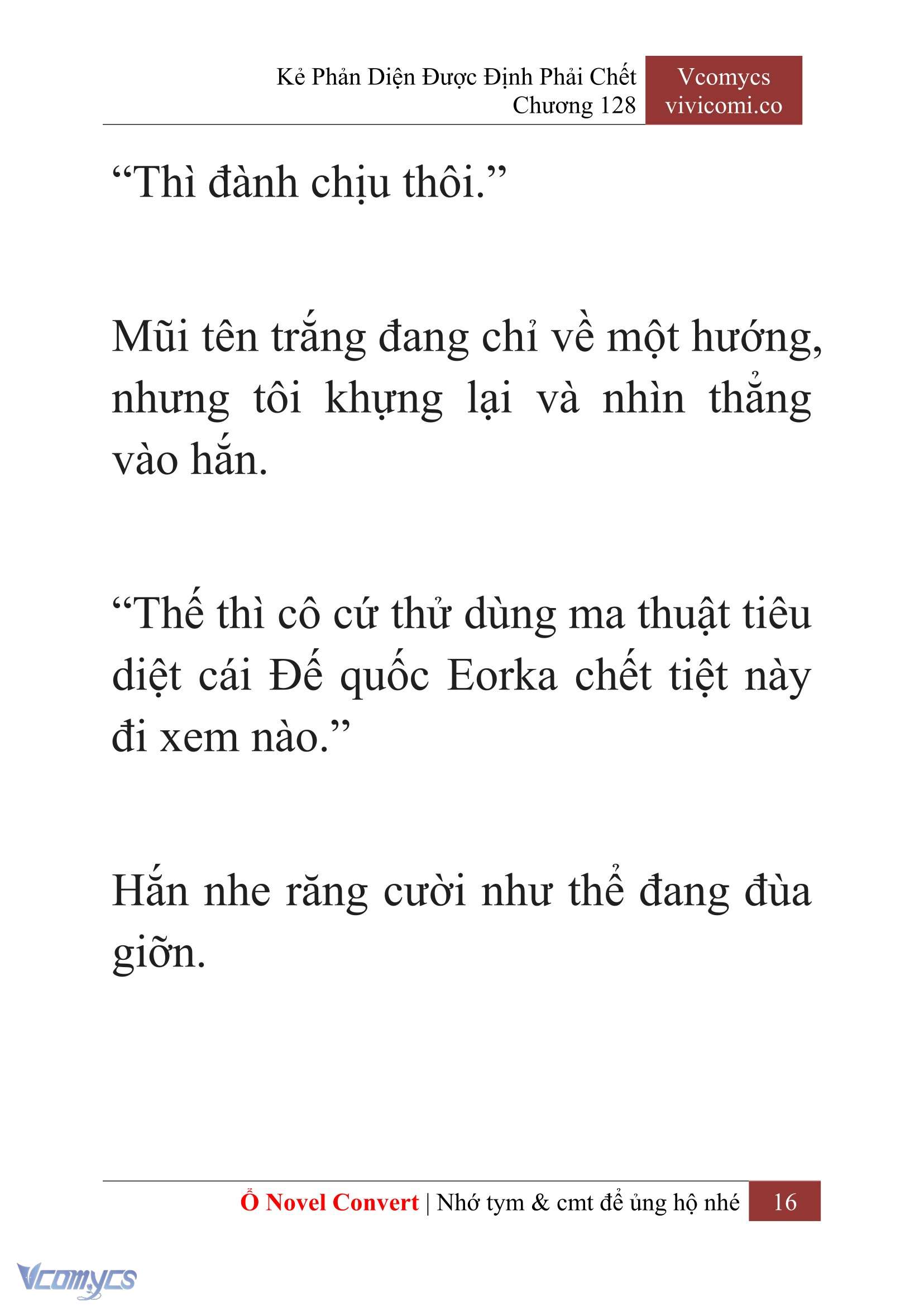 [Novel] Kẻ Phản Diện Được Định Phải Chết Chap 128 - Trang 2