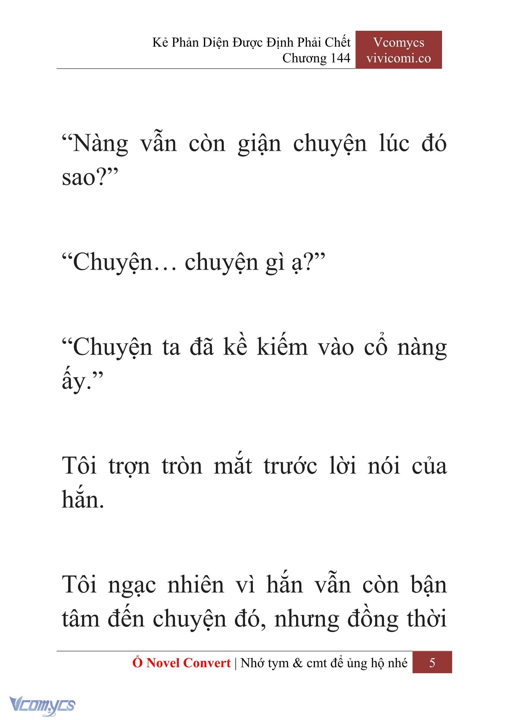 [Novel] Kẻ Phản Diện Được Định Phải Chết Chap 144 - Trang 2
