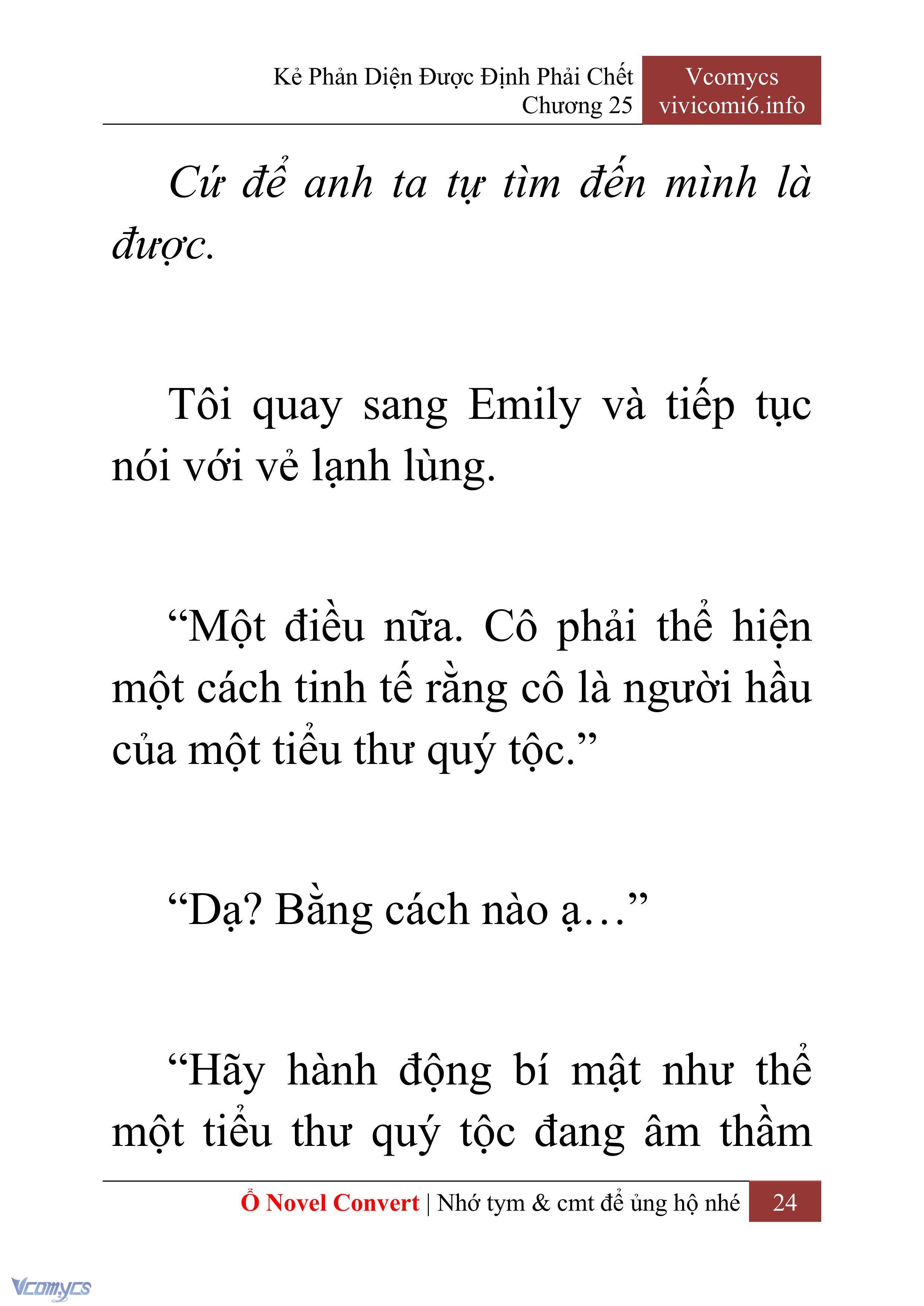[Novel] Kẻ Phản Diện Được Định Phải Chết Chap 25 - Trang 2