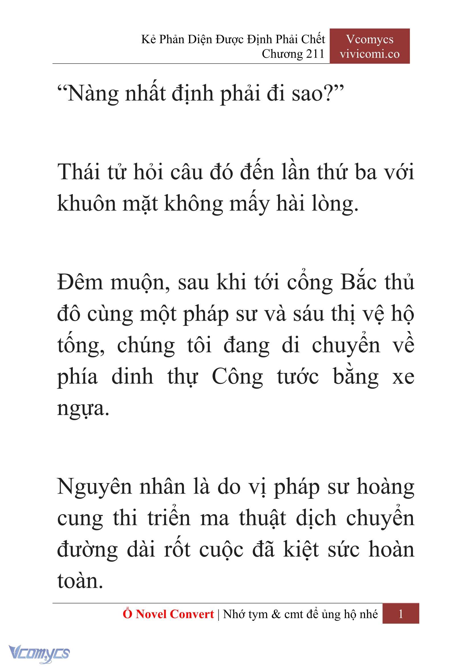 [Novel] Kẻ Phản Diện Được Định Phải Chết Chap 211 - Next Chap 212