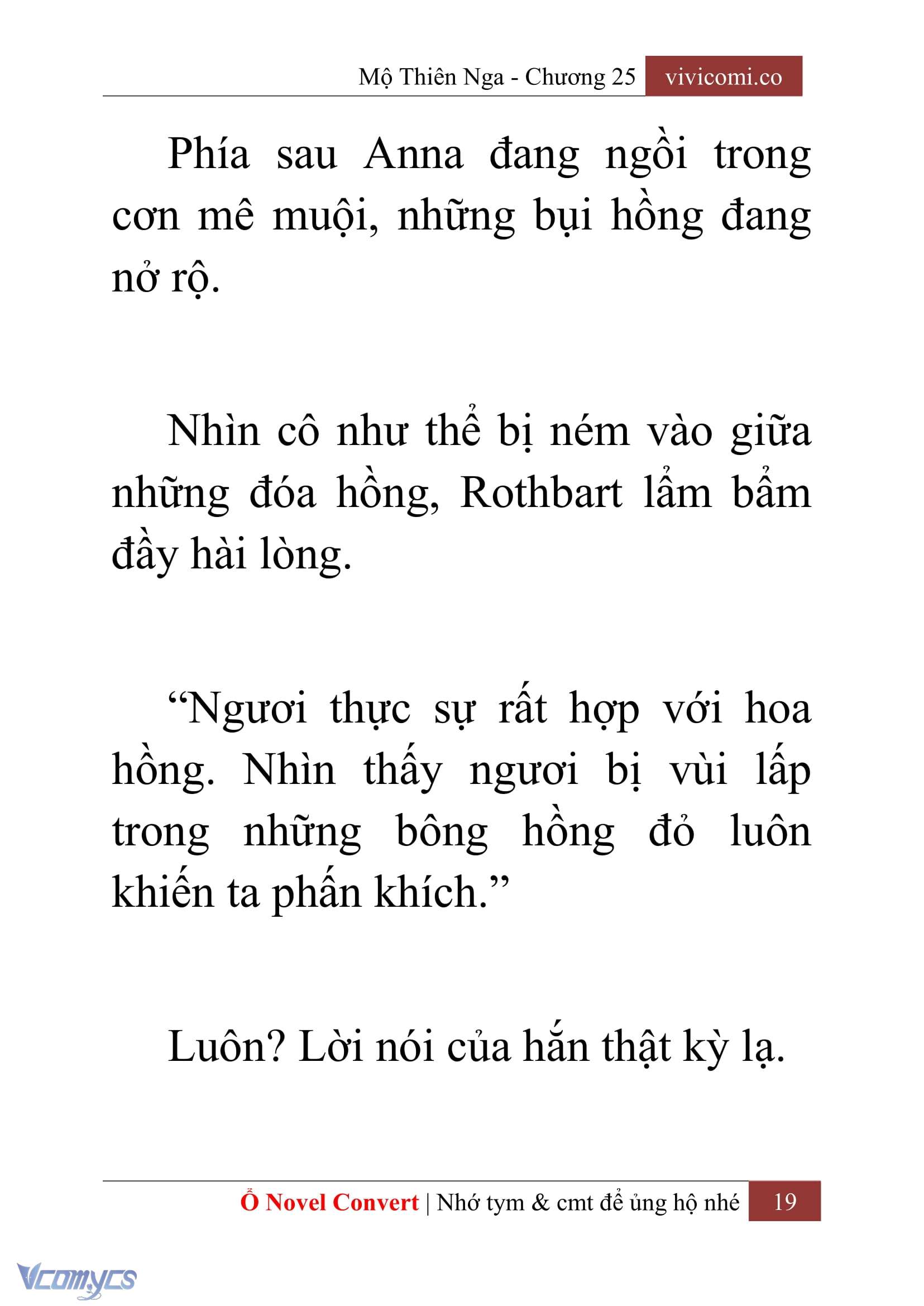 [Novel] Mộ Thiên Nga Chap 25 - Trang 2