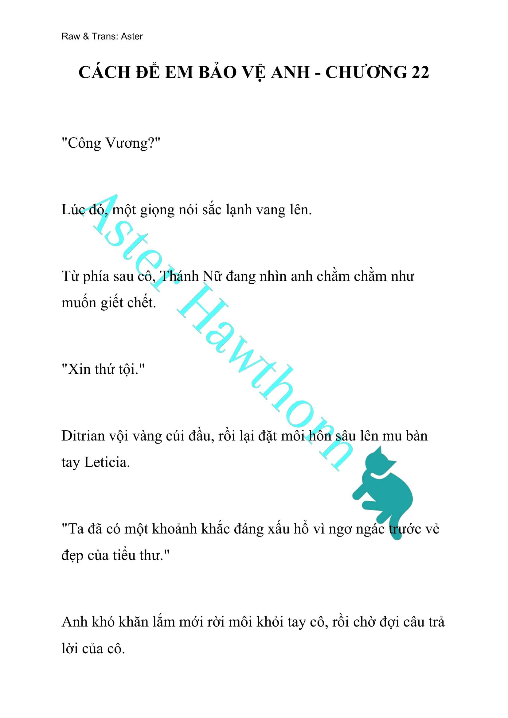 [NOVEL] Cách Để Em Bảo Vệ Anh Chap 22 - Trang 2