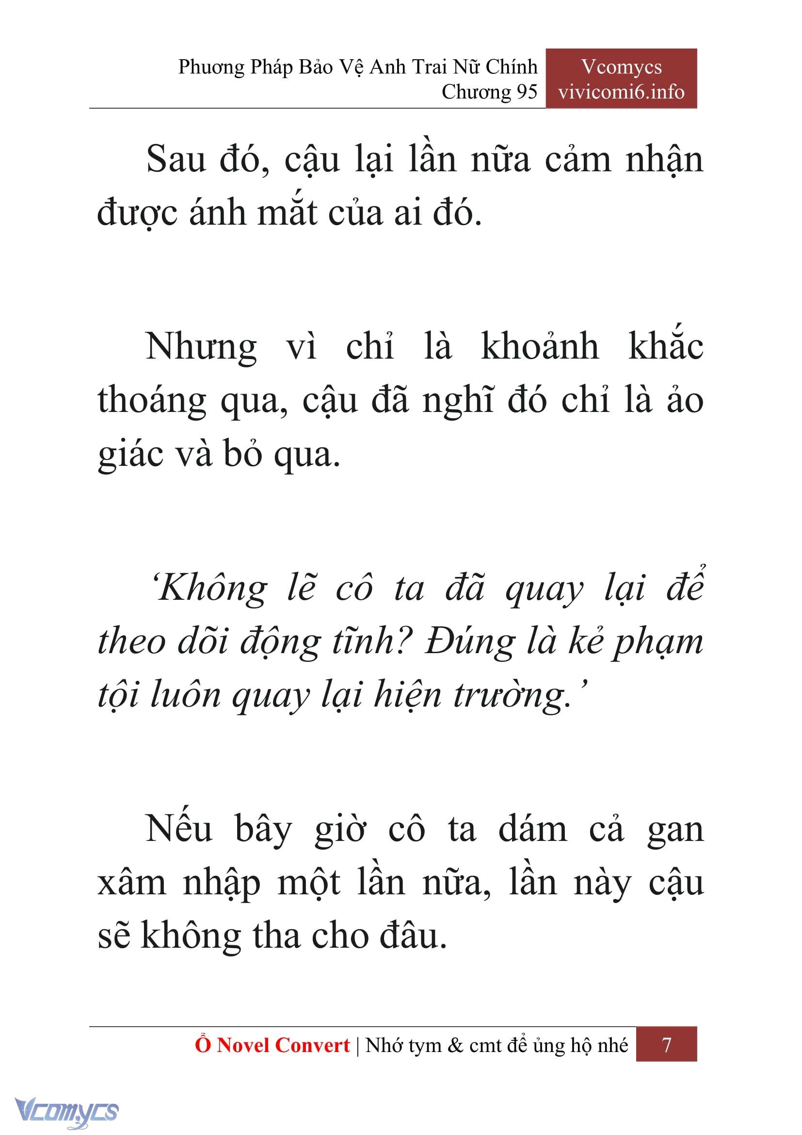 [Novel] Phương Pháp Bảo Vệ Anh Trai Nữ Chính Chap 95 - Next Chap 96