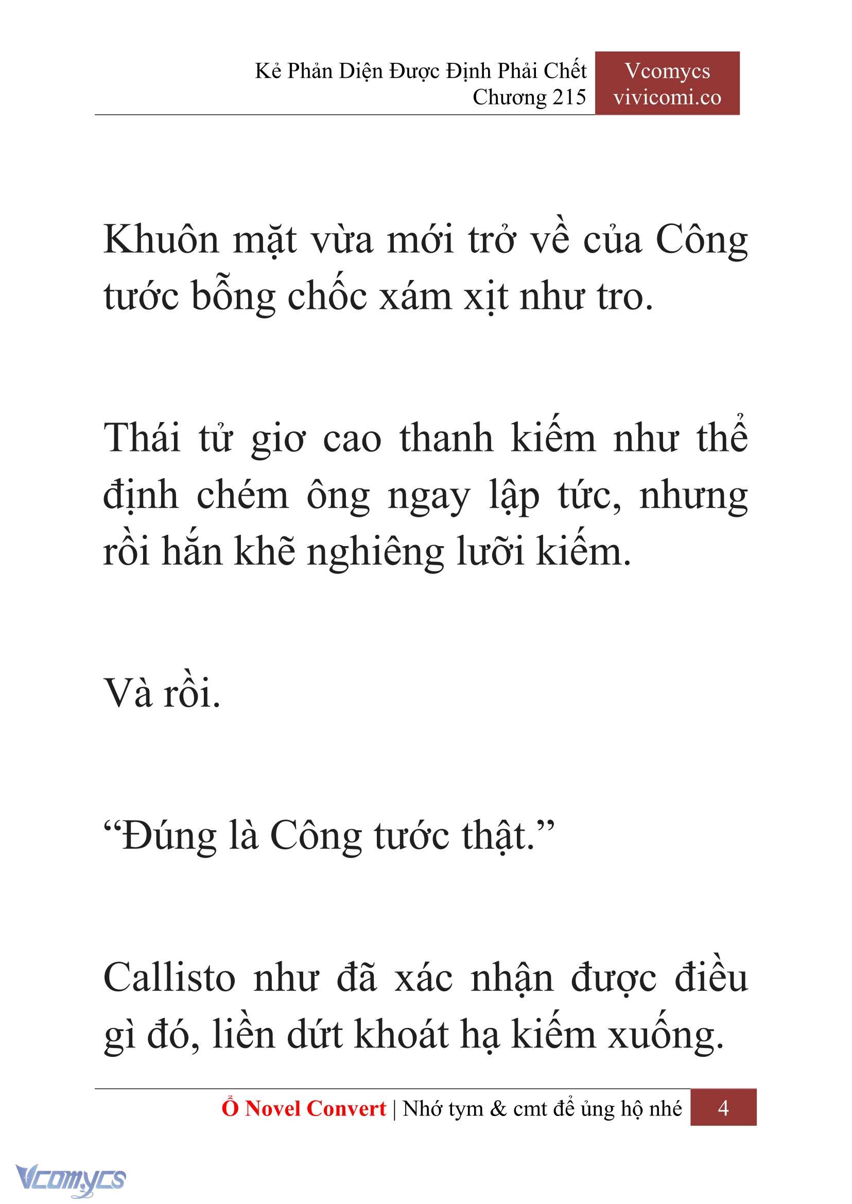 [Novel] Kẻ Phản Diện Được Định Phải Chết Chap 215 - Trang 2