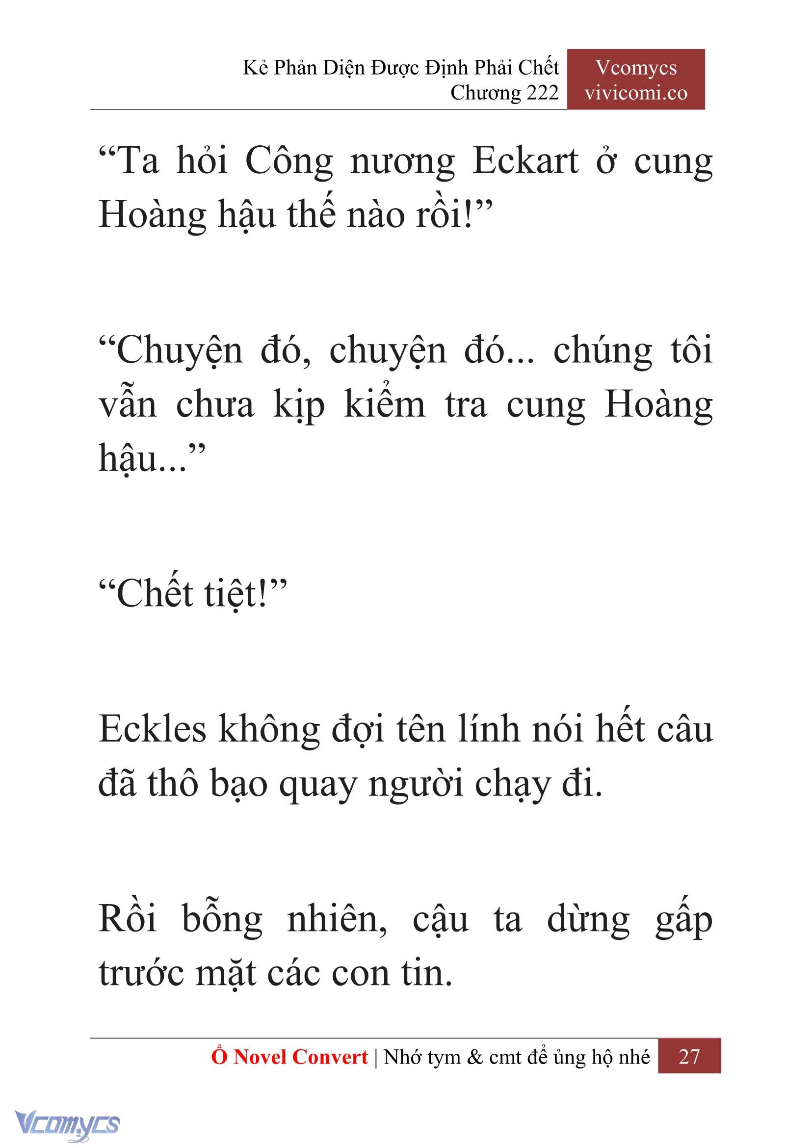 [Novel] Kẻ Phản Diện Được Định Phải Chết Chap 222 - Trang 2