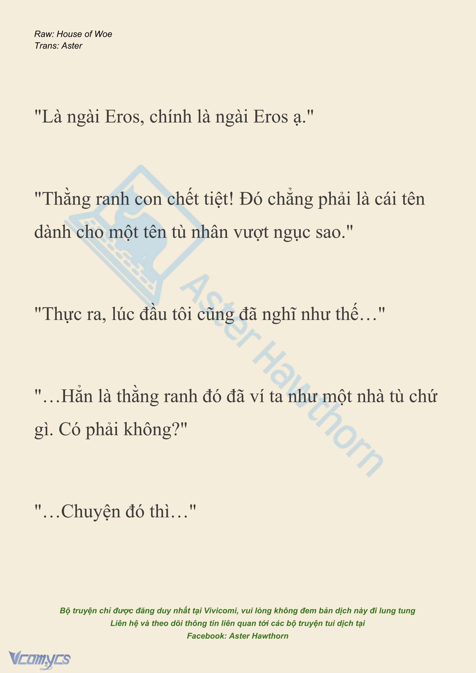 [NOVEL] Dành Cho Các Nữ Thần: Dành cho Psyche Chap 40 - Trang 2