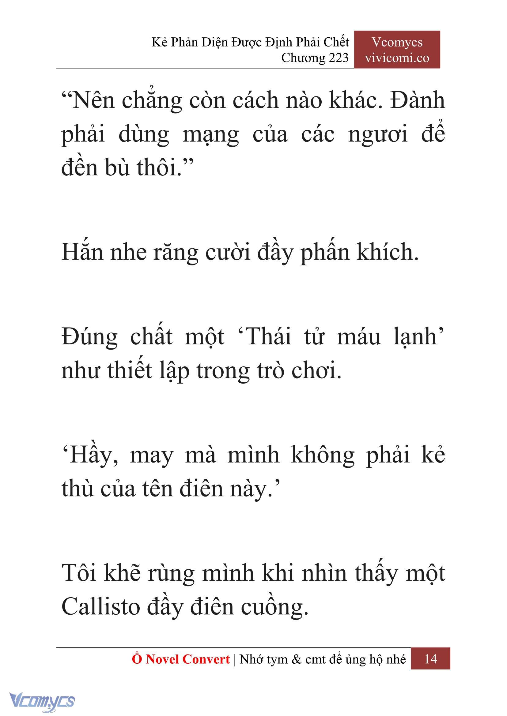 [Novel] Kẻ Phản Diện Được Định Phải Chết Chap 223 - Next Chap 224
