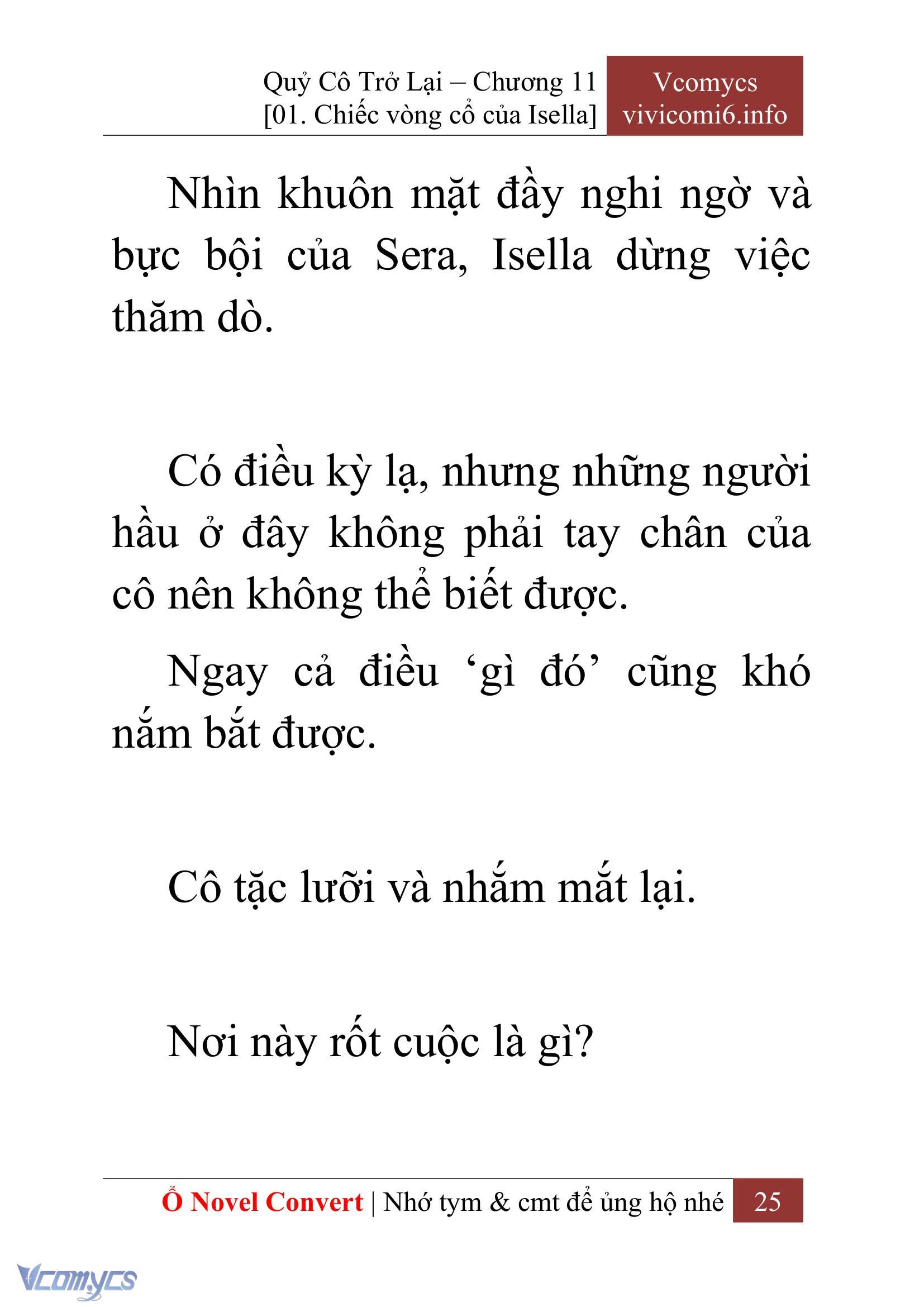 [Novel] Quý Cô Trở Lại Chap 11 - Trang 2