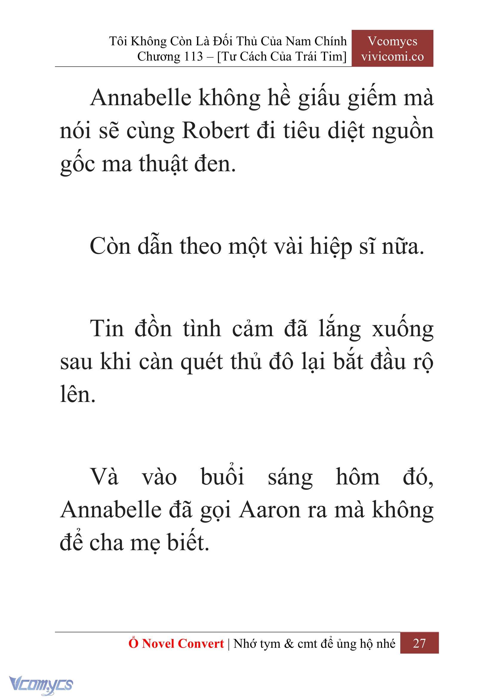 [Novel] Tôi Không Còn Là Đối Thủ Của Nam Chính Chap 113 - Trang 2