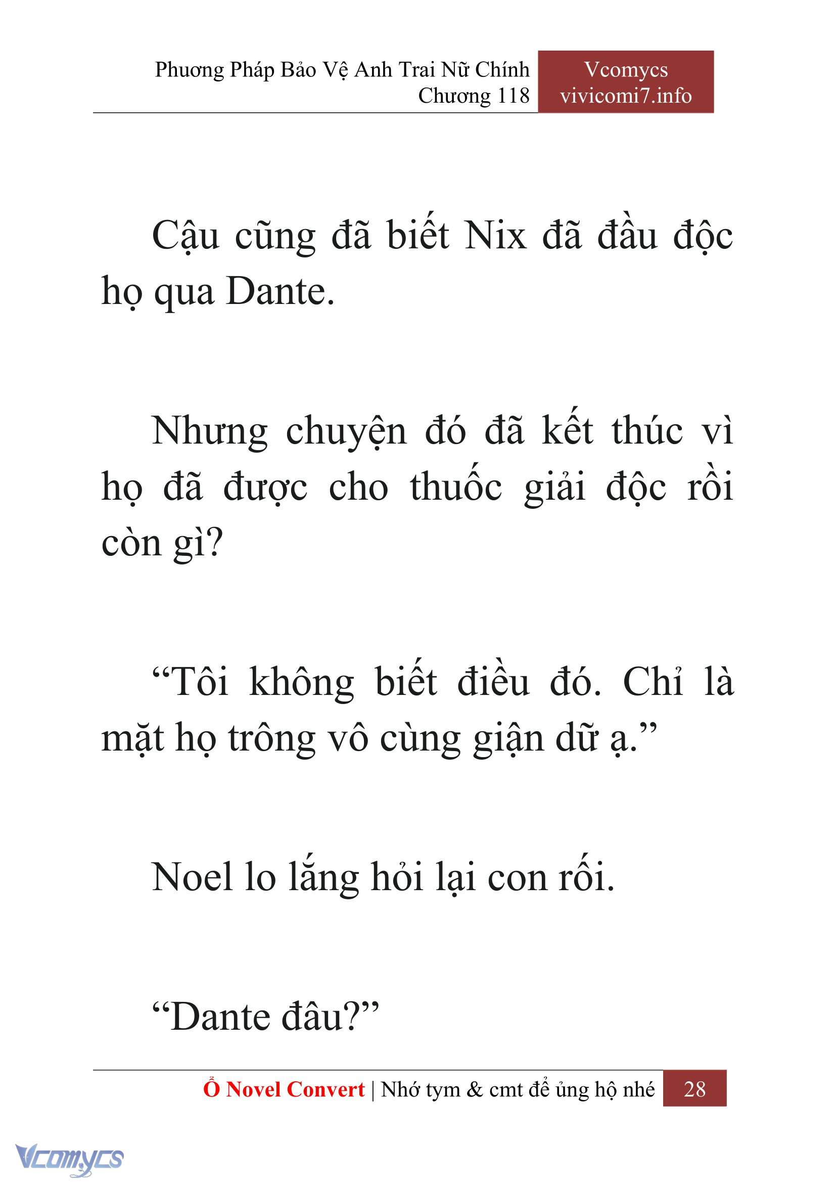 [Novel] Phương Pháp Bảo Vệ Anh Trai Nữ Chính Chap 118 - Trang 2