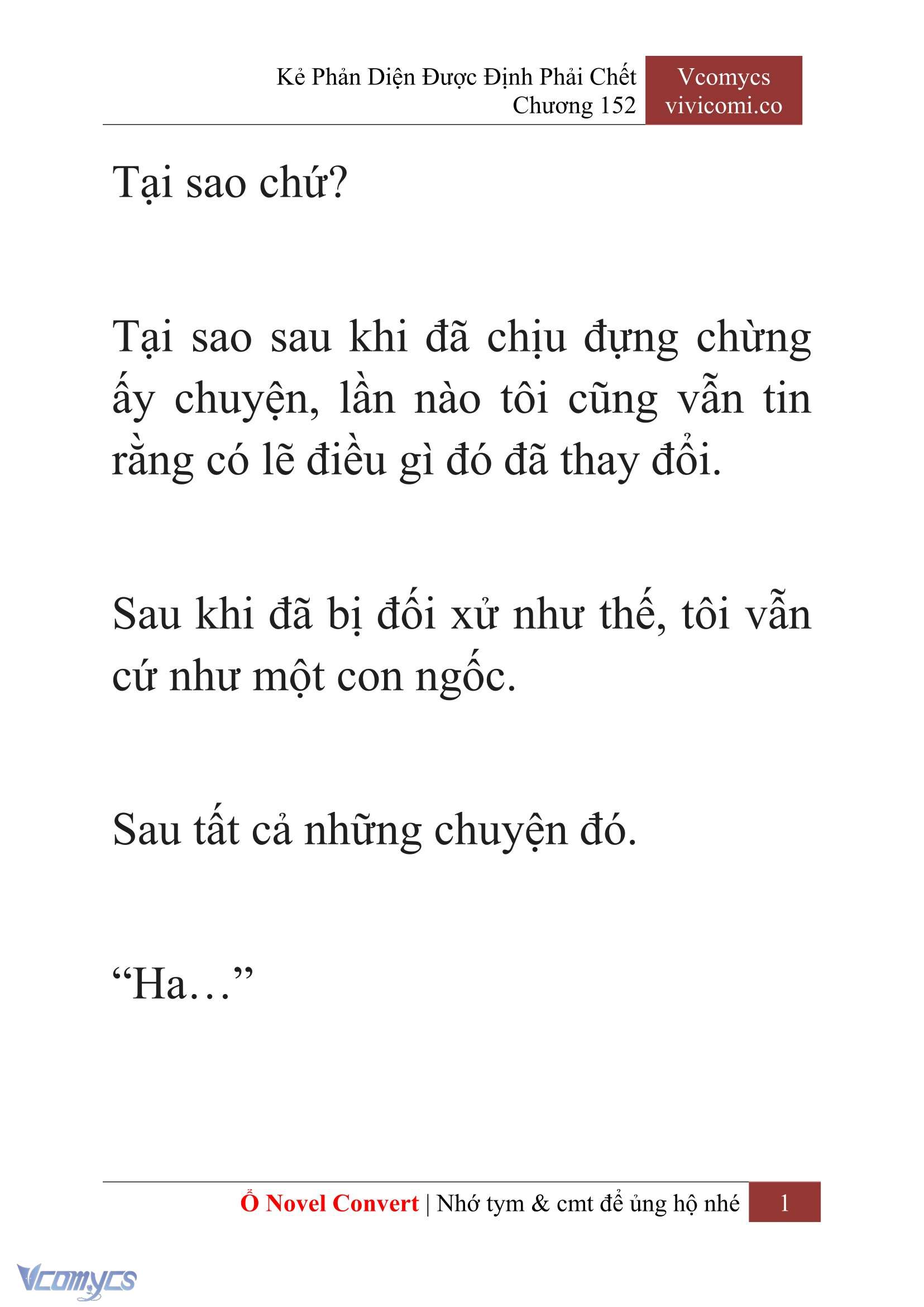 [Novel] Kẻ Phản Diện Được Định Phải Chết Chap 152 - Next Chap 153