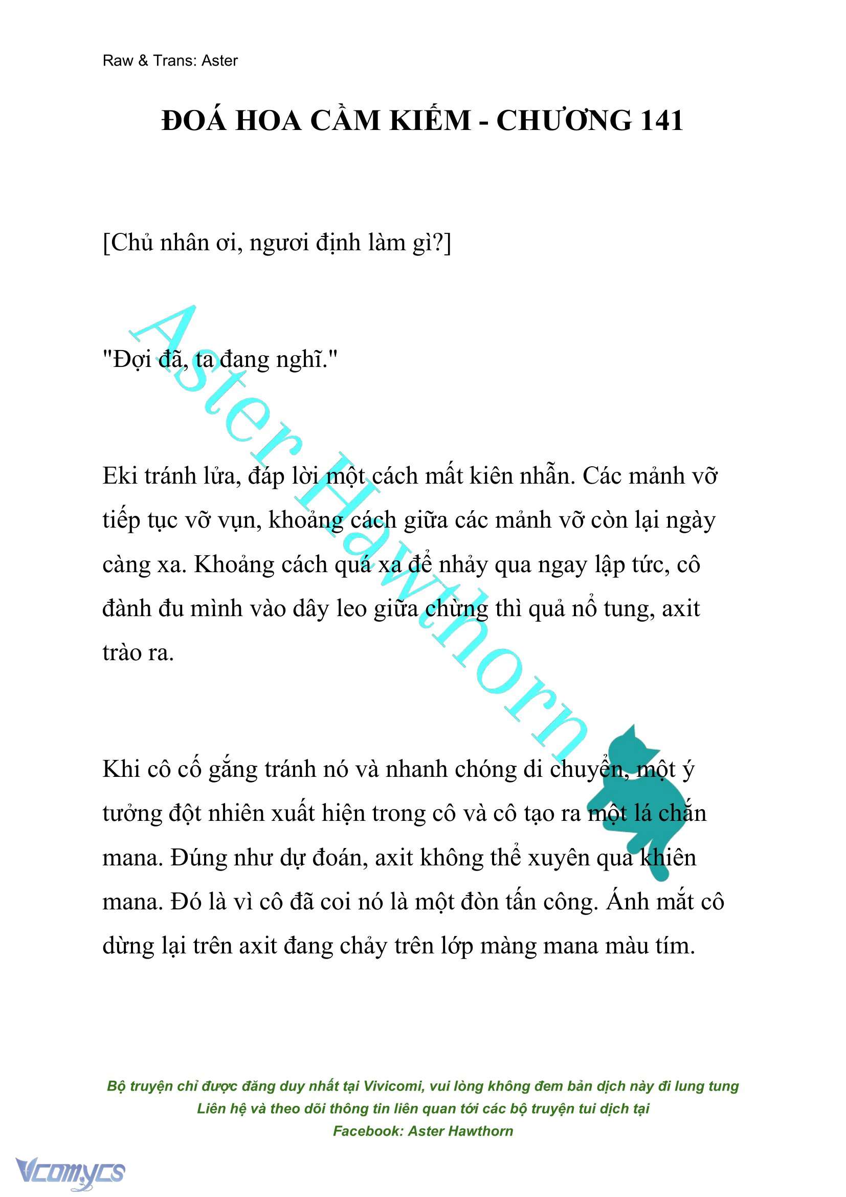 [NOVEL] Đóa Hoa Cầm Kiếm Chap 141 - Next Chap 142