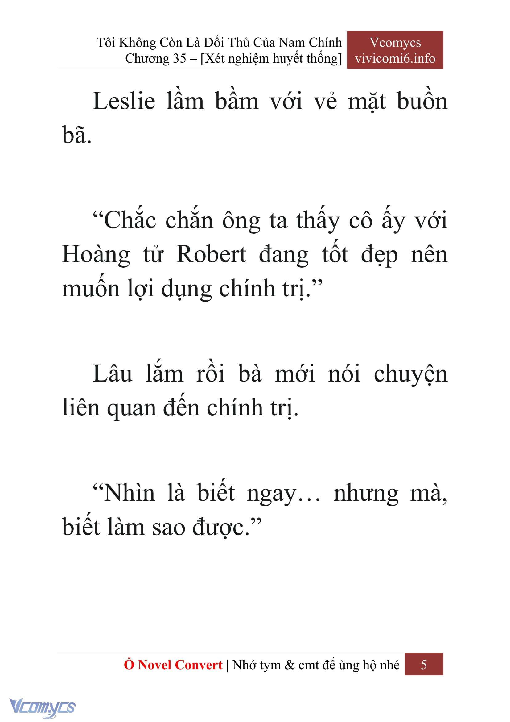 [Novel] Tôi Không Còn Là Đối Thủ Của Nam Chính Chap 35 - Trang 2