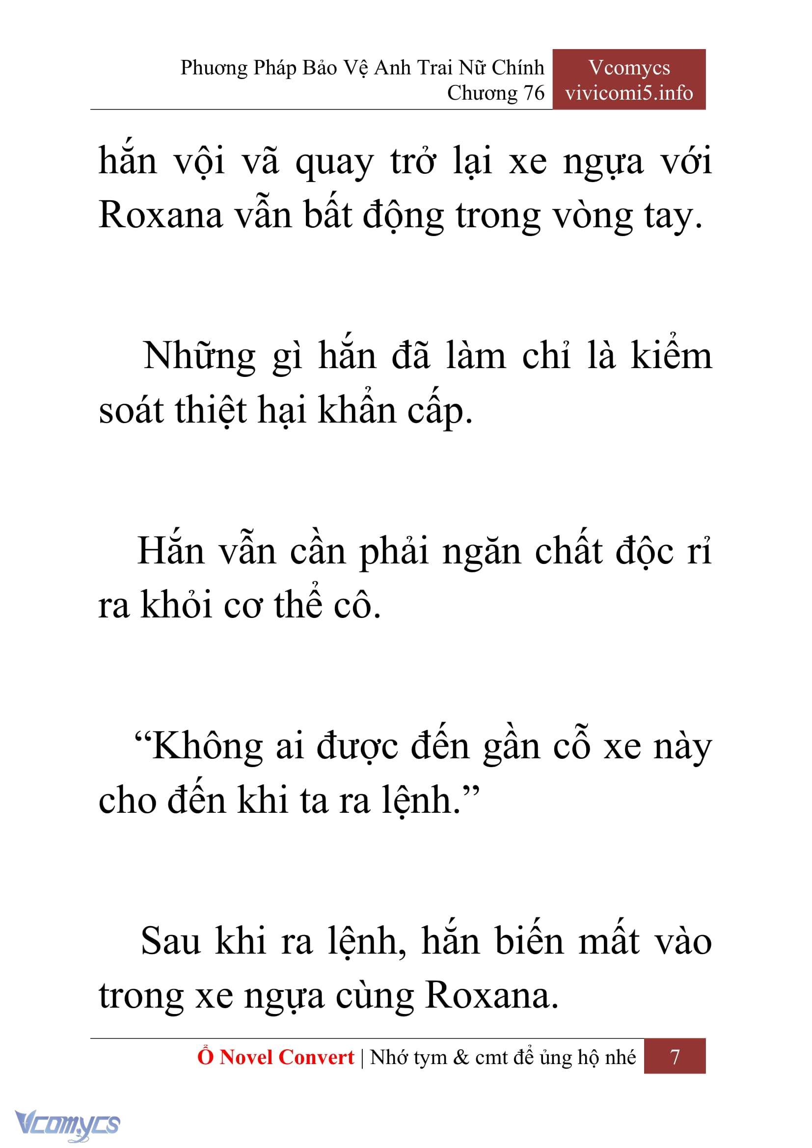 [Novel] Phương Pháp Bảo Vệ Anh Trai Nữ Chính Chap 76 - Trang 2