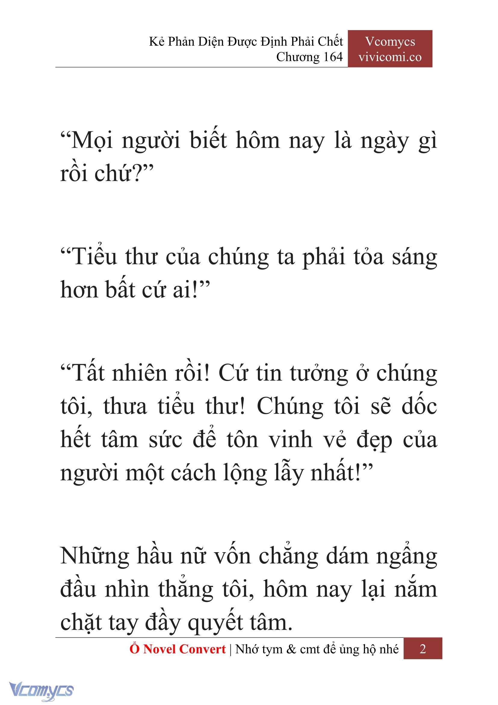[Novel] Kẻ Phản Diện Được Định Phải Chết Chap 164 - Trang 2