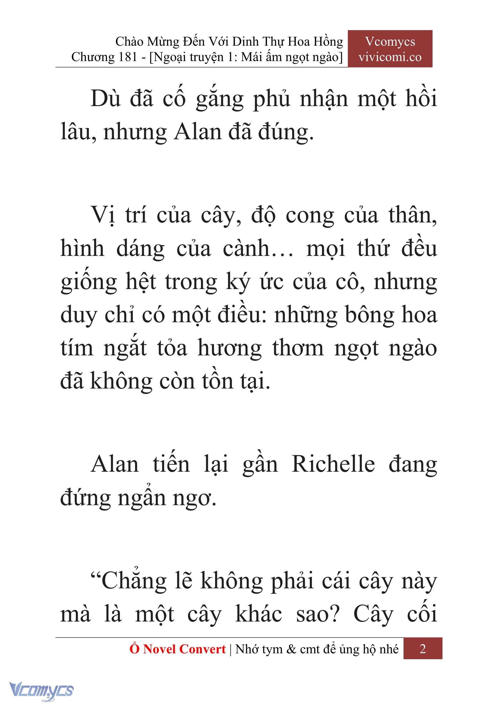 [Novel] Chào Mừng Đến Với Dinh Thự Hoa Hồng Chap 181 - Trang 2