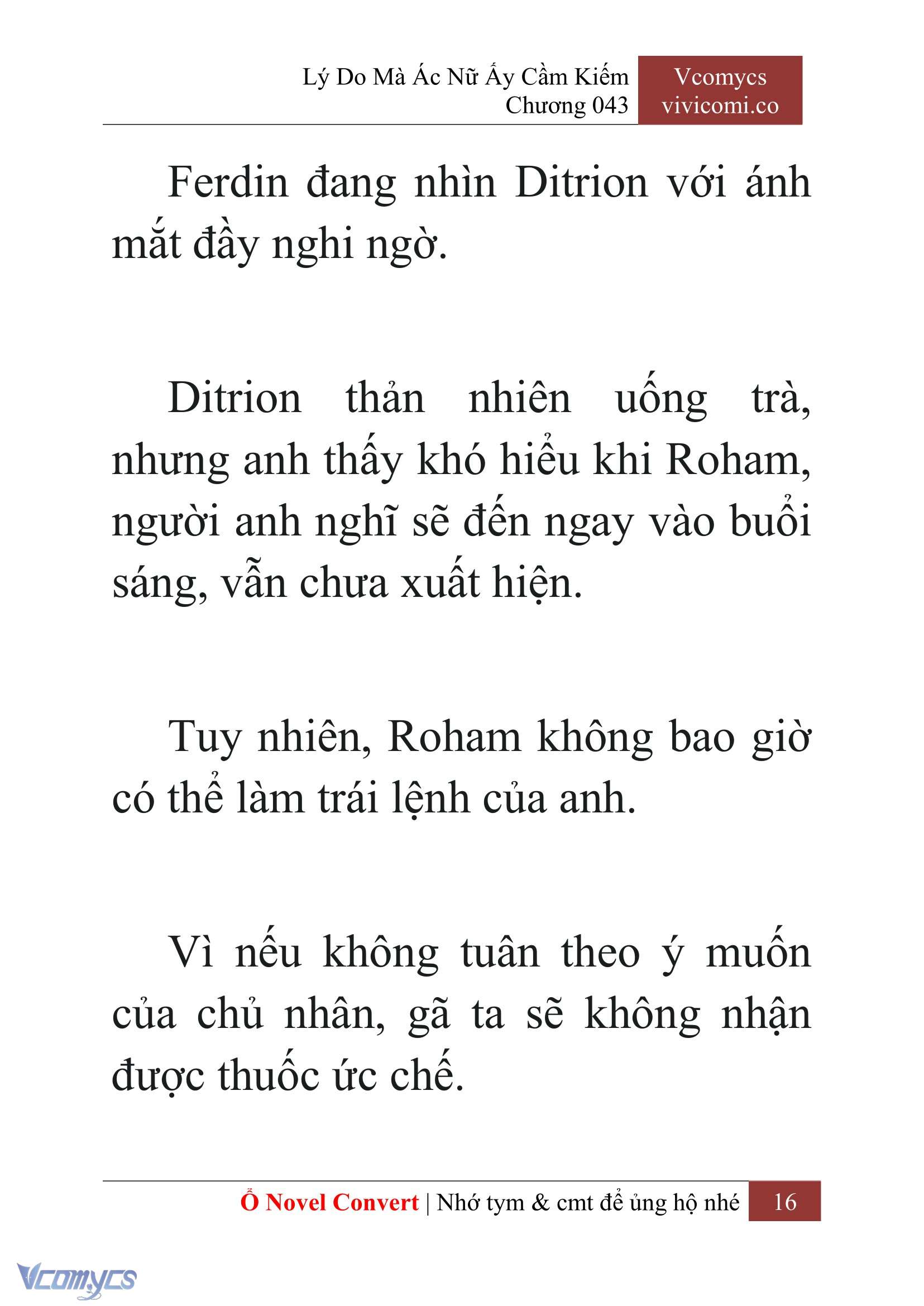 [Novel] Lý Do Mà Ác Nữ Ấy Cầm Kiếm Chap 43 - Next Chap 44