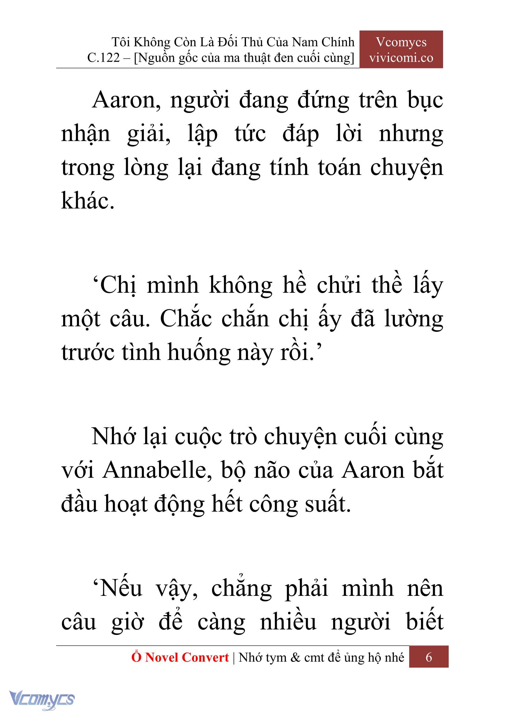 [Novel] Tôi Không Còn Là Đối Thủ Của Nam Chính Chap 122 - Trang 2