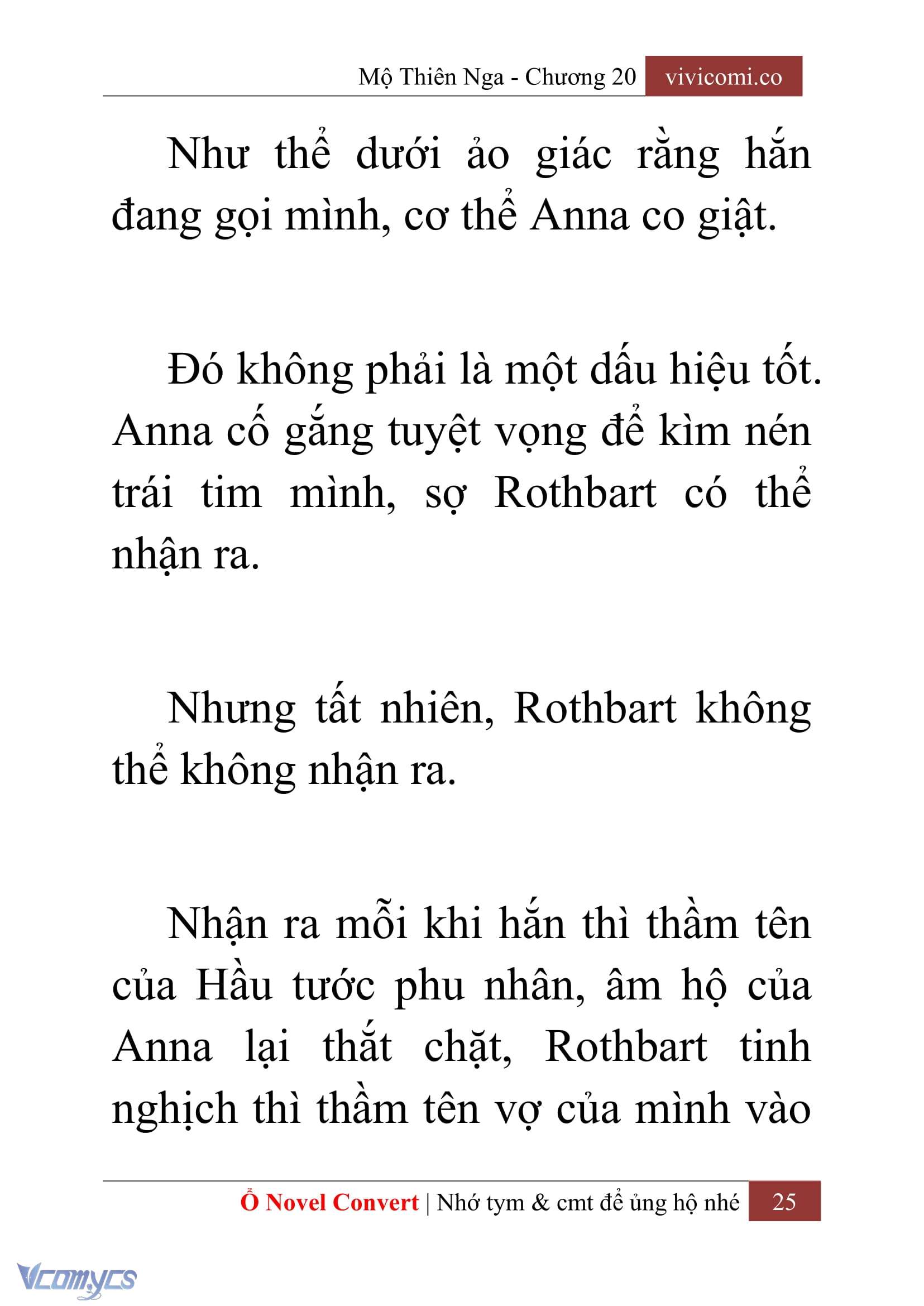 [Novel] Mộ Thiên Nga Chap 20 - Next Chap 21