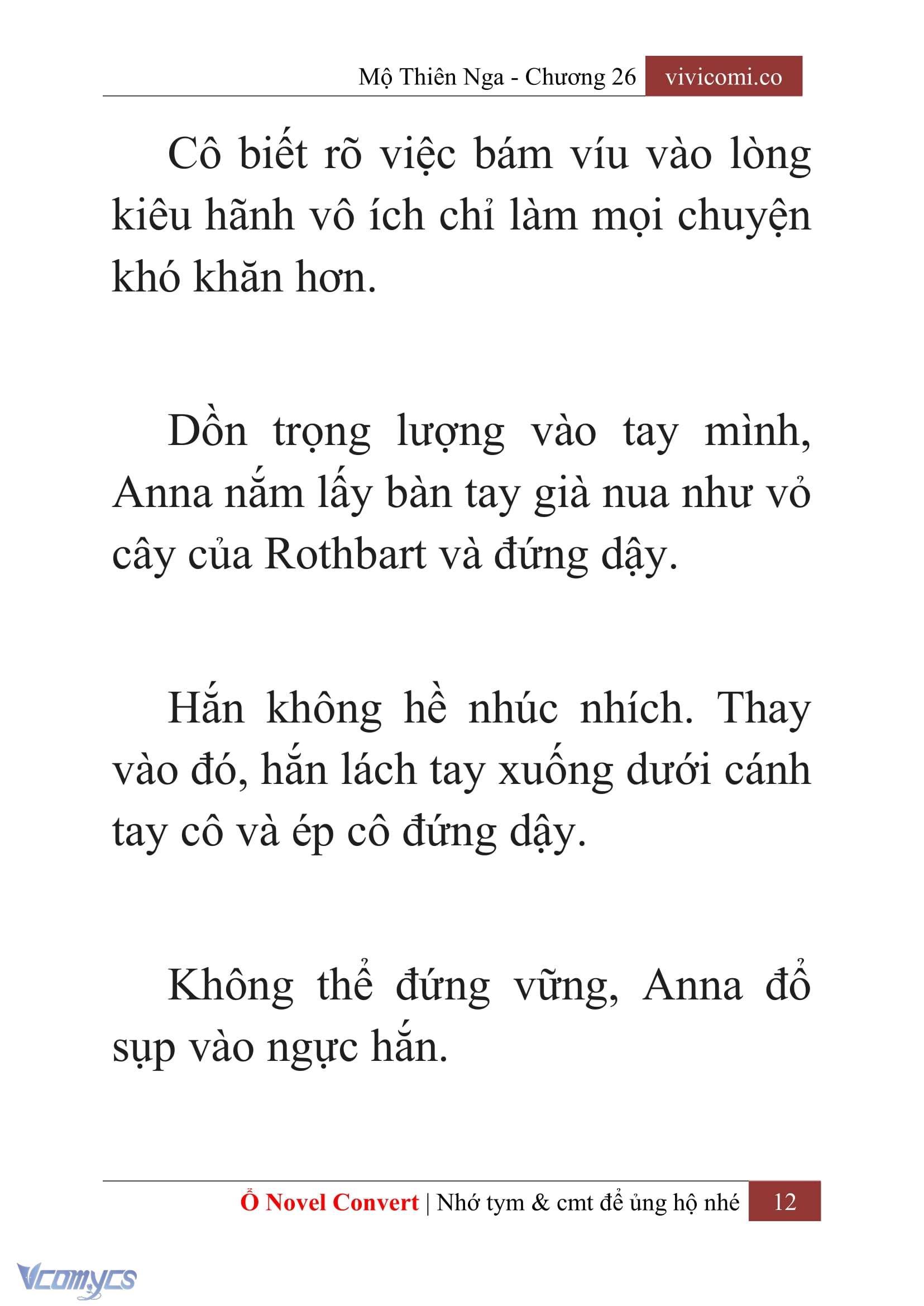 [Novel] Mộ Thiên Nga Chap 26 - Next Chap 27