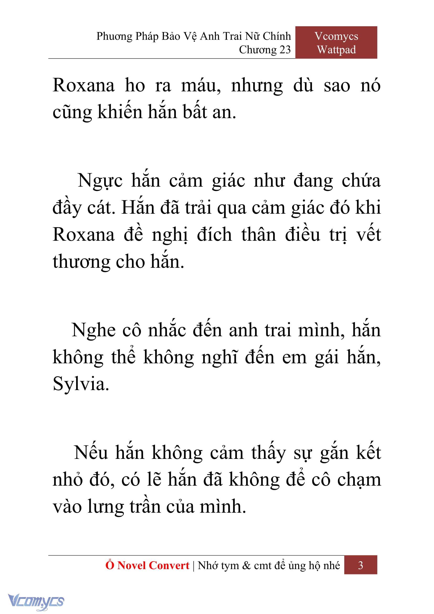 [Novel] Phương Pháp Bảo Vệ Anh Trai Nữ Chính Chap 23 - Trang 2
