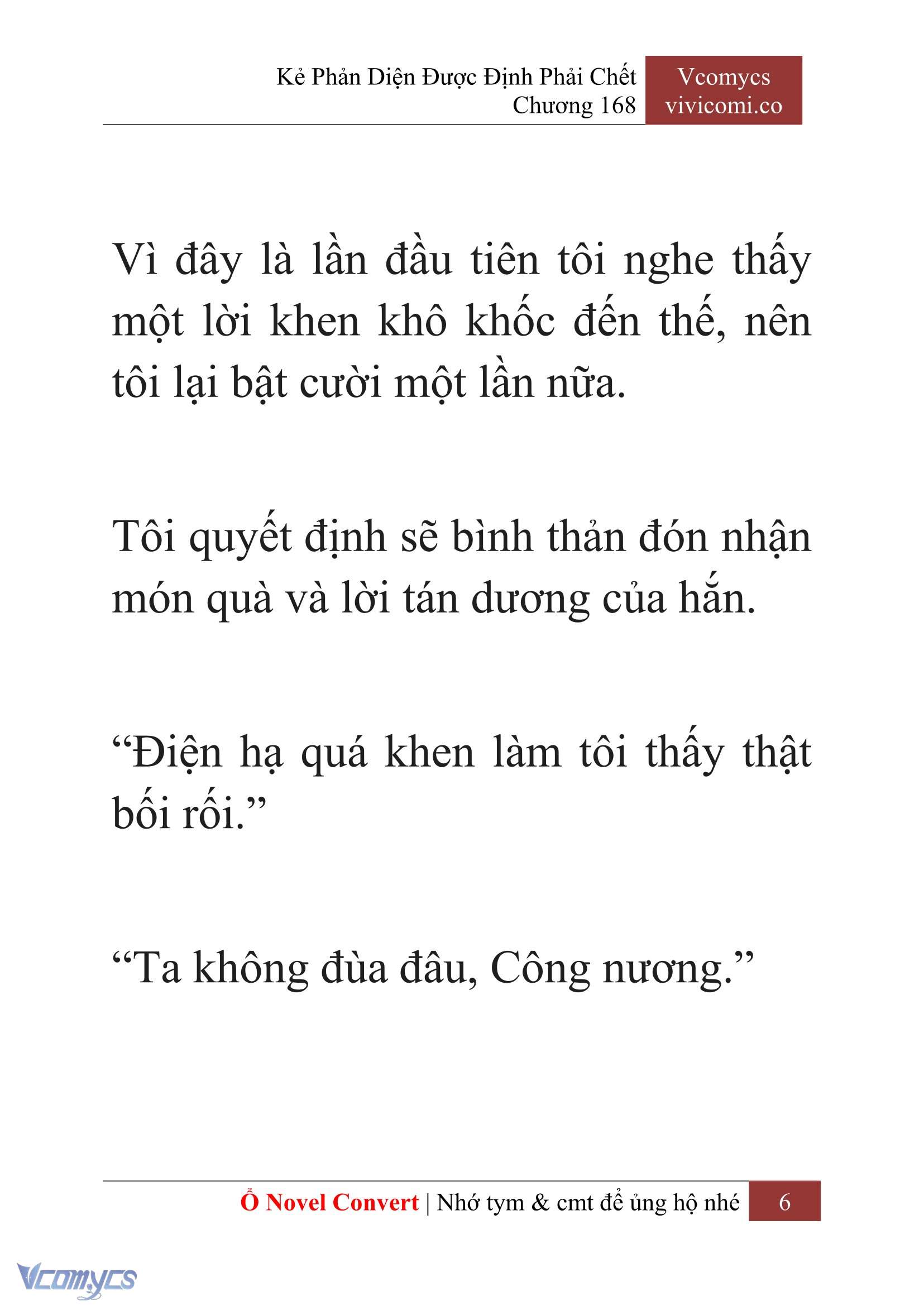[Novel] Kẻ Phản Diện Được Định Phải Chết Chap 168 - Trang 2