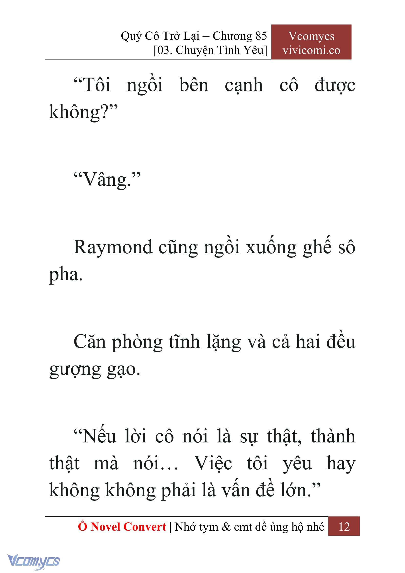 [Novel] Quý Cô Trở Lại Chap 85 - Trang 2
