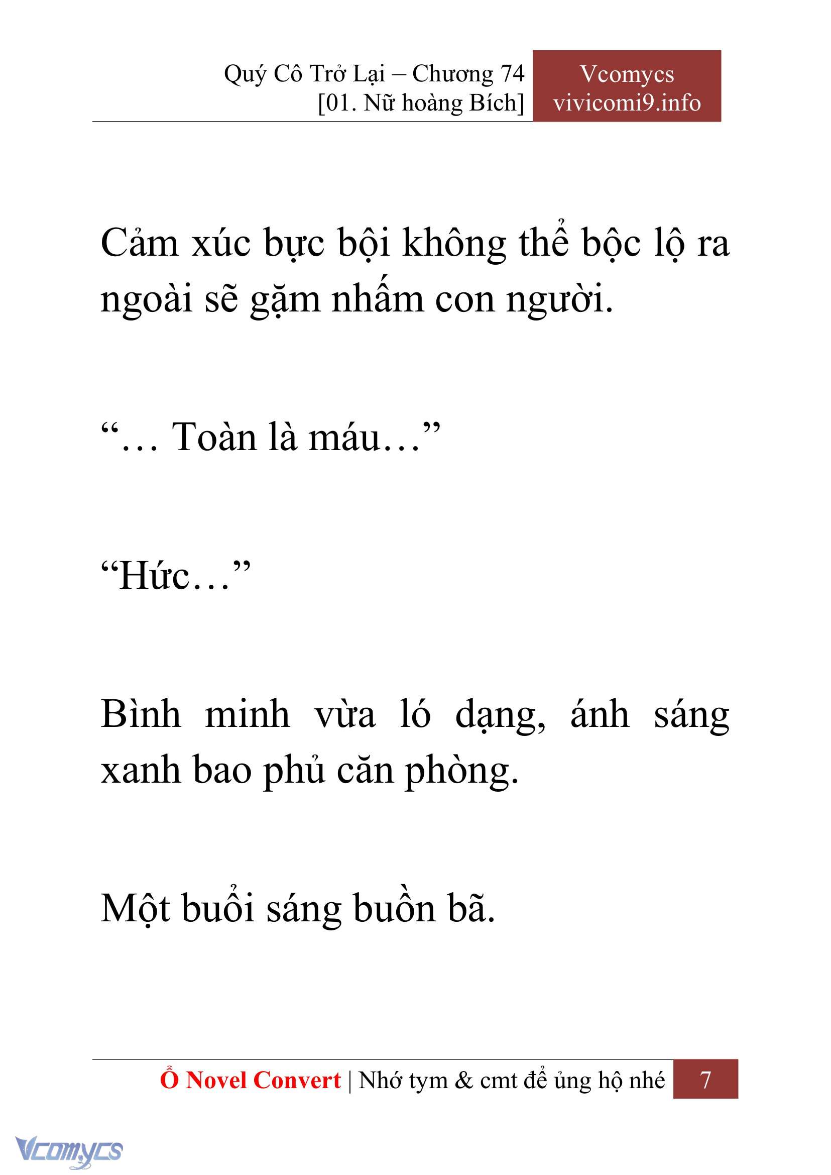 [Novel] Quý Cô Trở Lại Chap 74 - Trang 2