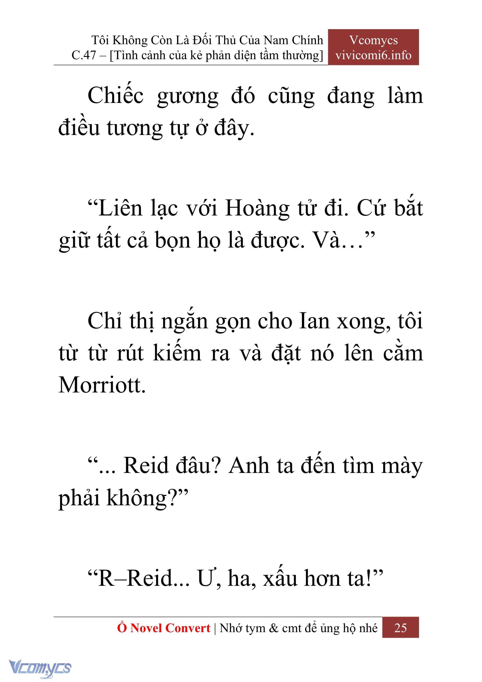 [Novel] Tôi Không Còn Là Đối Thủ Của Nam Chính Chap 47 - Trang 2