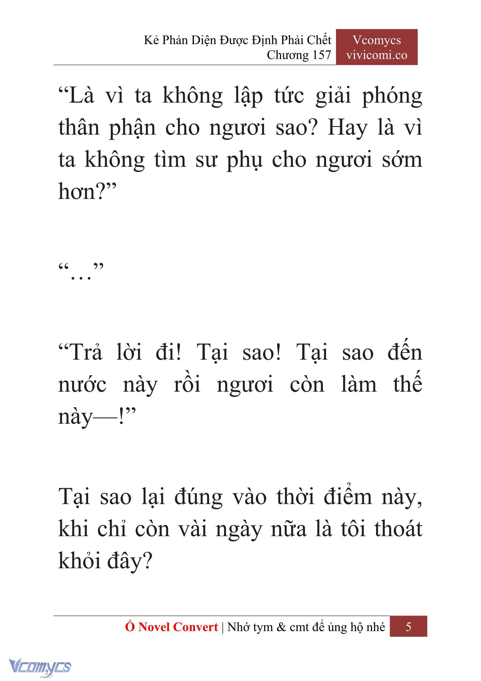 [Novel] Kẻ Phản Diện Được Định Phải Chết Chap 157 - Trang 2