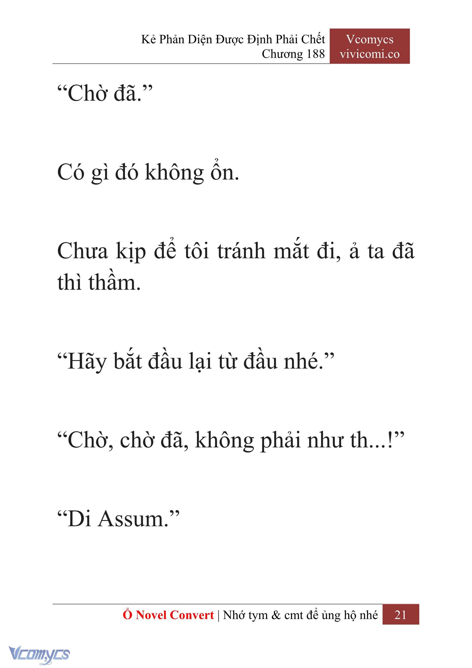 [Novel] Kẻ Phản Diện Được Định Phải Chết Chap 188 - Trang 2