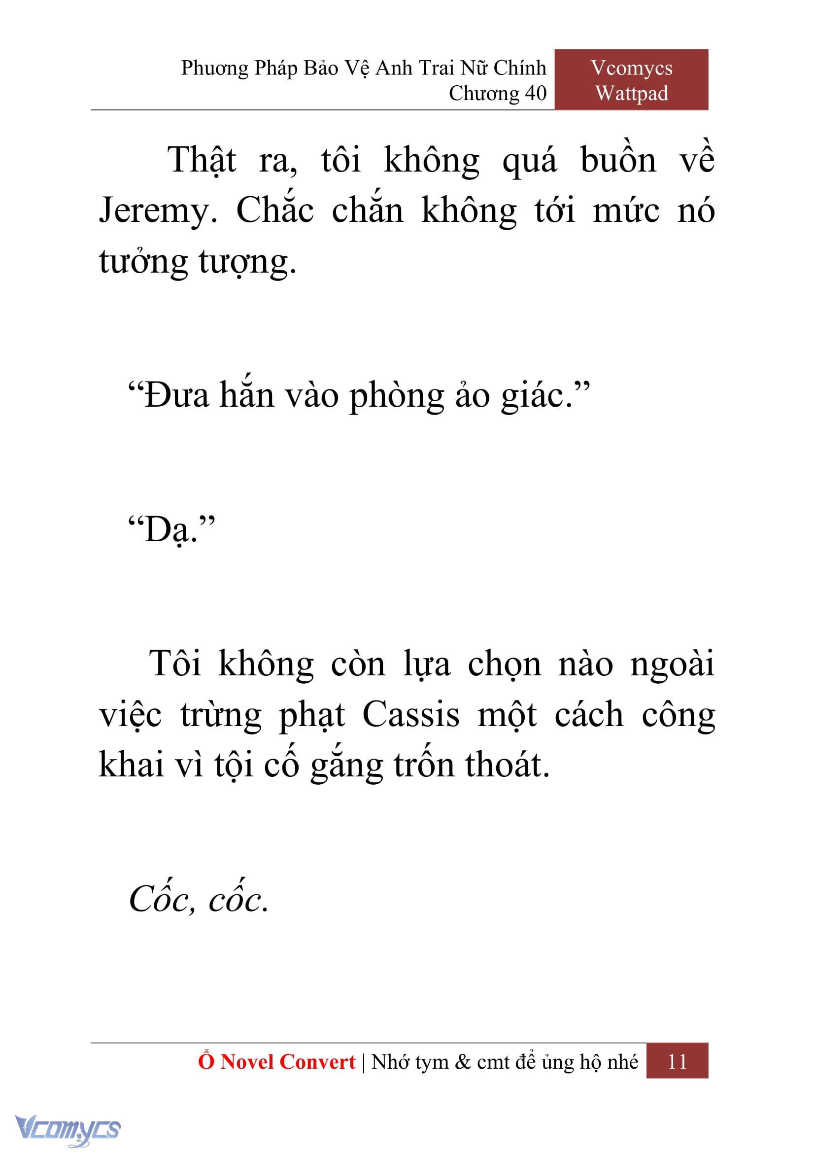 [Novel] Phương Pháp Bảo Vệ Anh Trai Nữ Chính Chap 40 - Trang 2