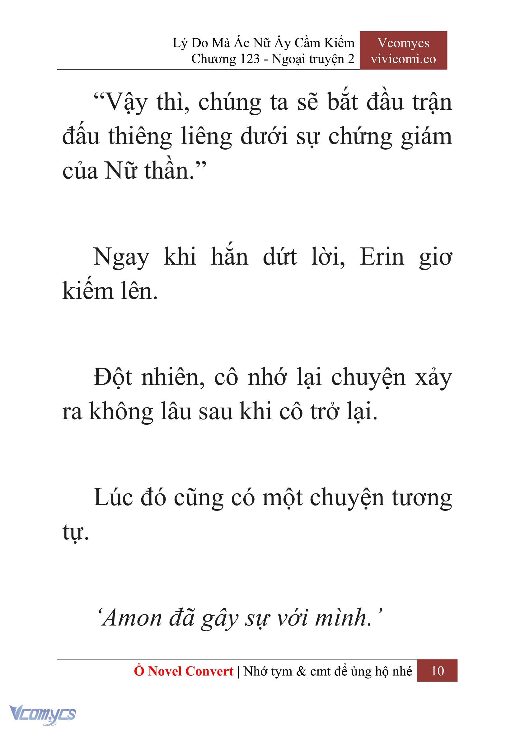 [Novel] Lý Do Mà Ác Nữ Ấy Cầm Kiếm Chap 123 - Trang 2