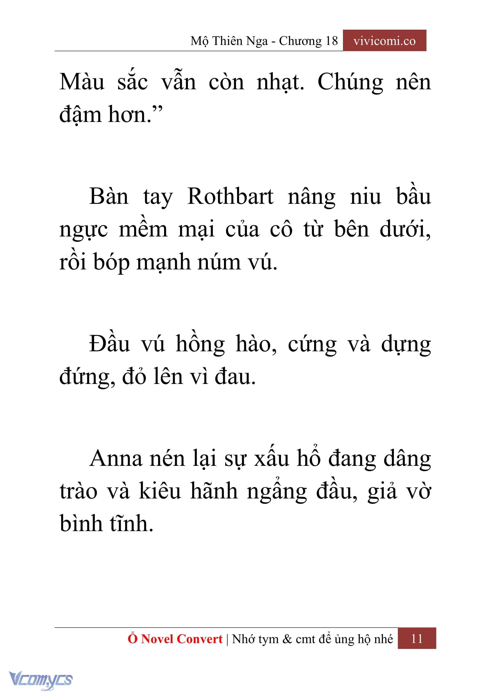 [Novel] Mộ Thiên Nga Chap 18 - Trang 2