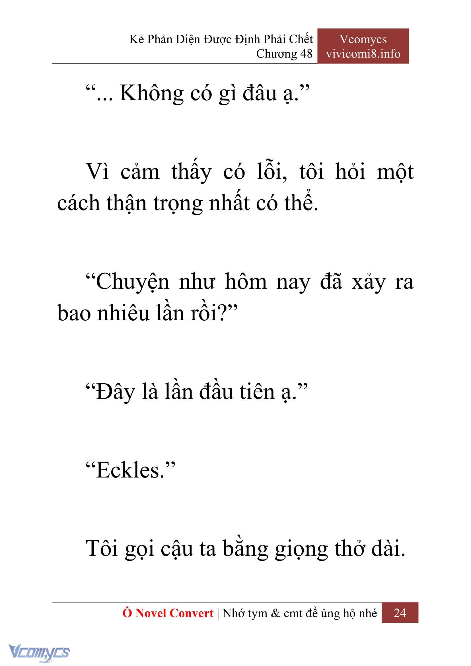[Novel] Kẻ Phản Diện Được Định Phải Chết Chap 48 - Trang 2