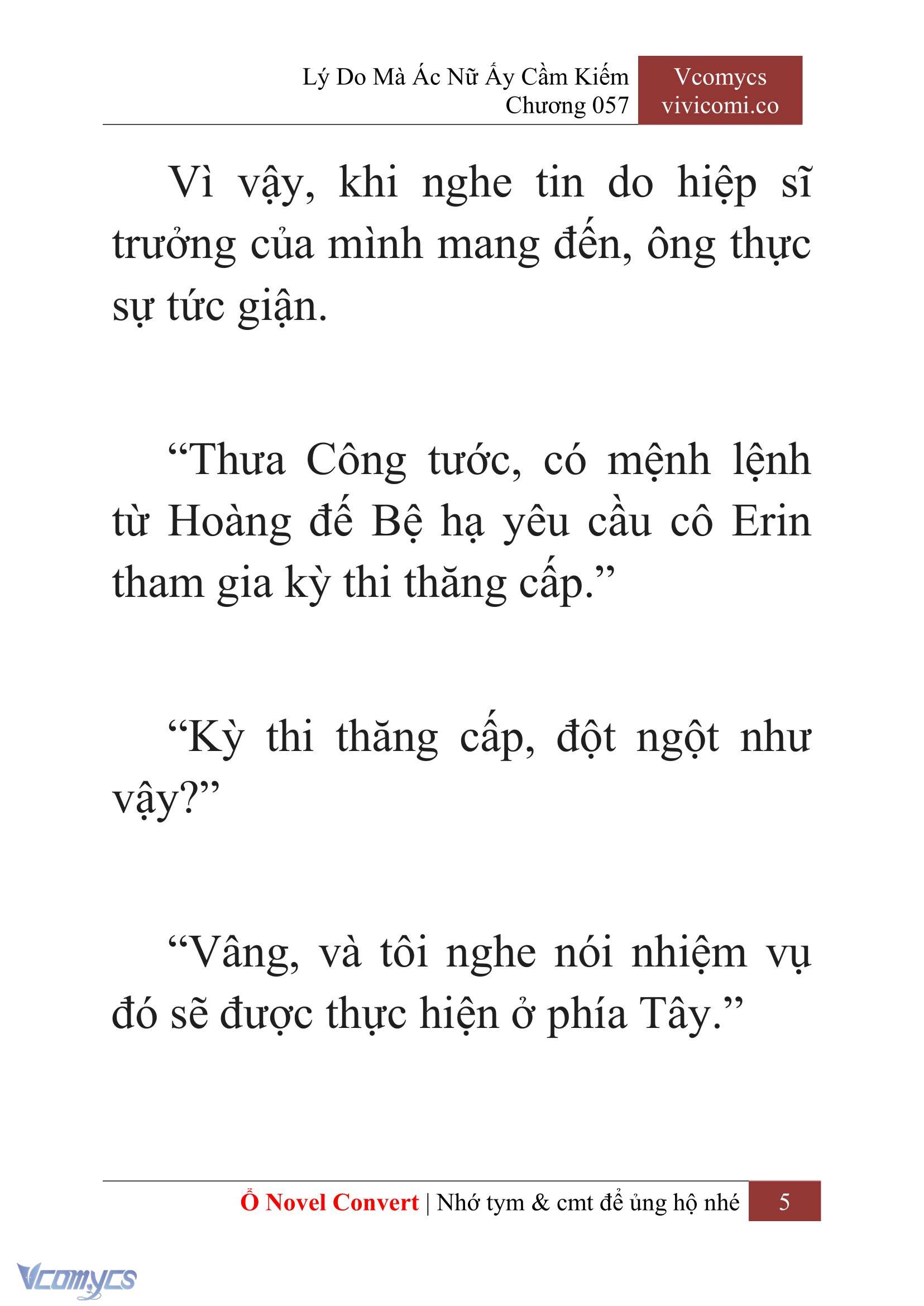 [Novel] Lý Do Mà Ác Nữ Ấy Cầm Kiếm Chap 57 - Next Chap 58