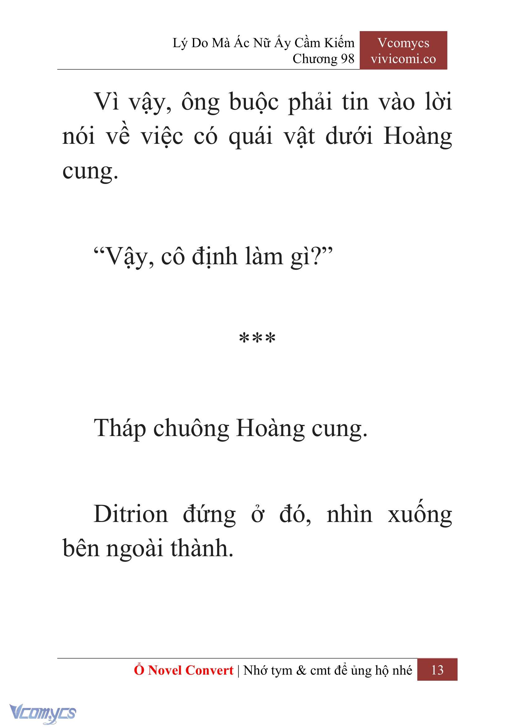 [Novel] Lý Do Mà Ác Nữ Ấy Cầm Kiếm Chap 98 - Next Chap 99