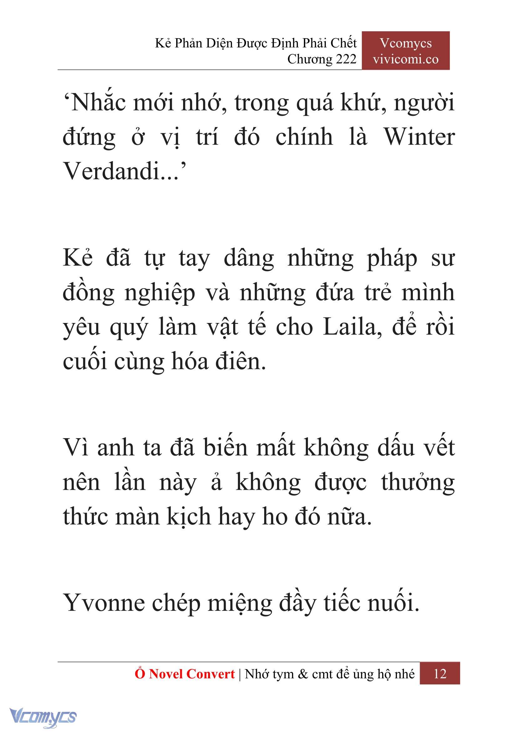 [Novel] Kẻ Phản Diện Được Định Phải Chết Chap 222 - Trang 2