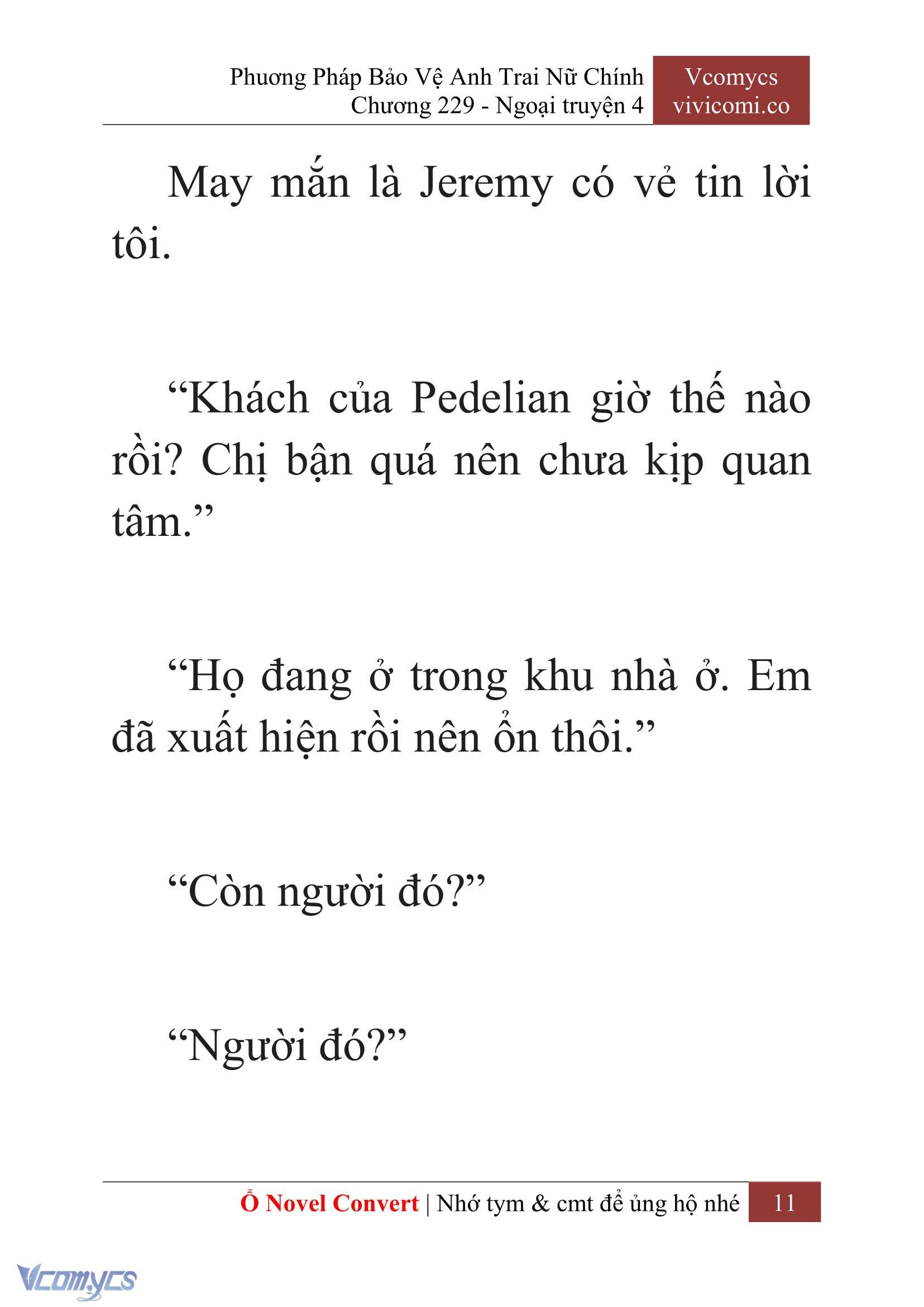 [Novel] Phương Pháp Bảo Vệ Anh Trai Nữ Chính Chap 229 - Trang 2