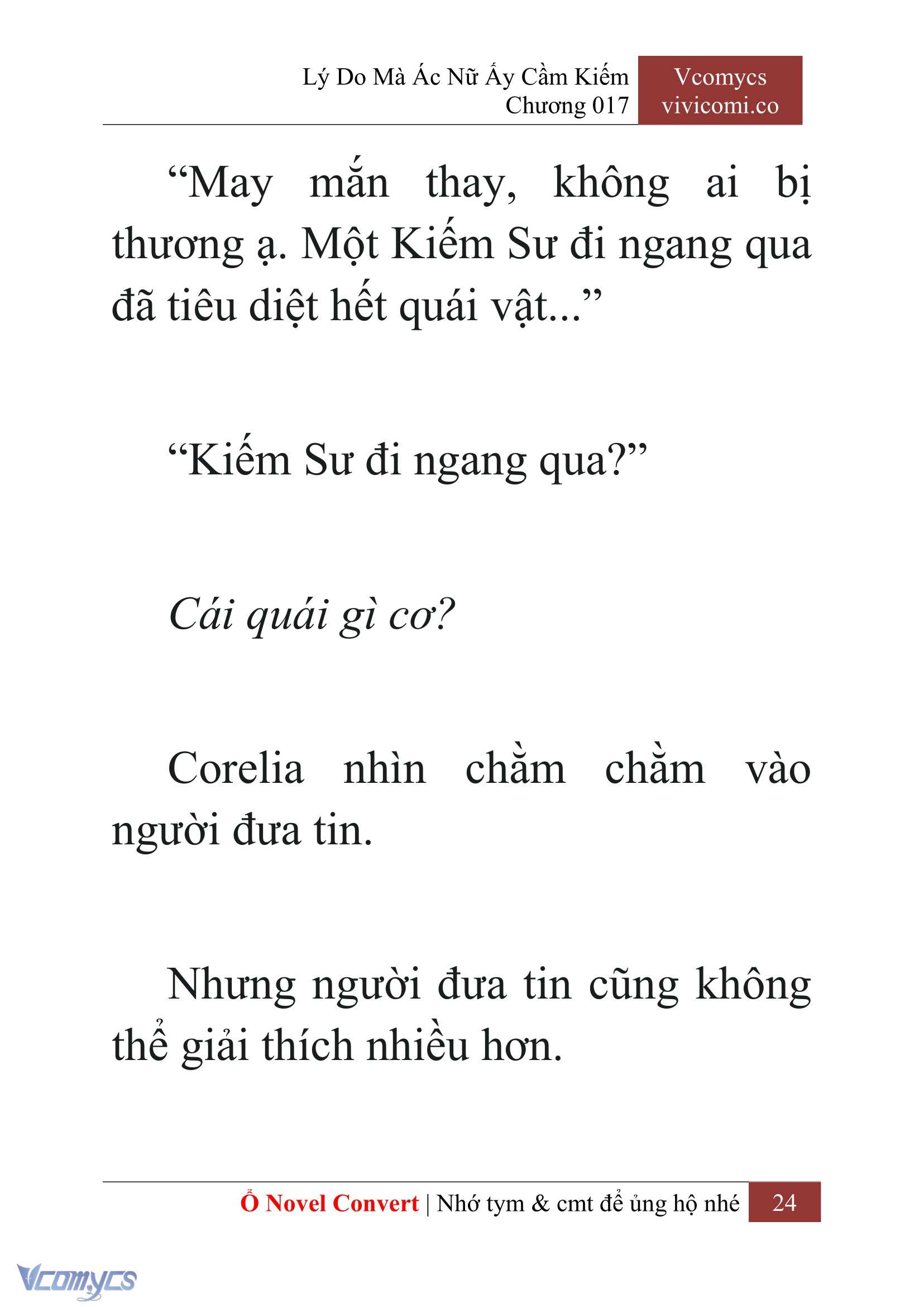 [Novel] Lý Do Mà Ác Nữ Ấy Cầm Kiếm Chap 17 - Trang 2