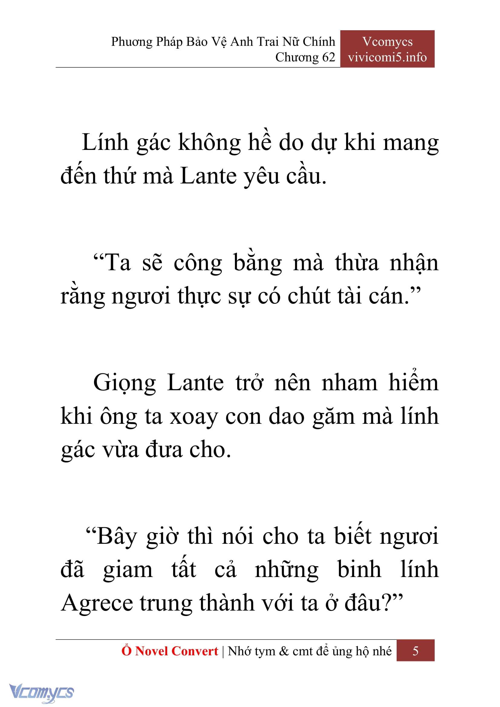 [Novel] Phương Pháp Bảo Vệ Anh Trai Nữ Chính Chap 62 - Trang 2