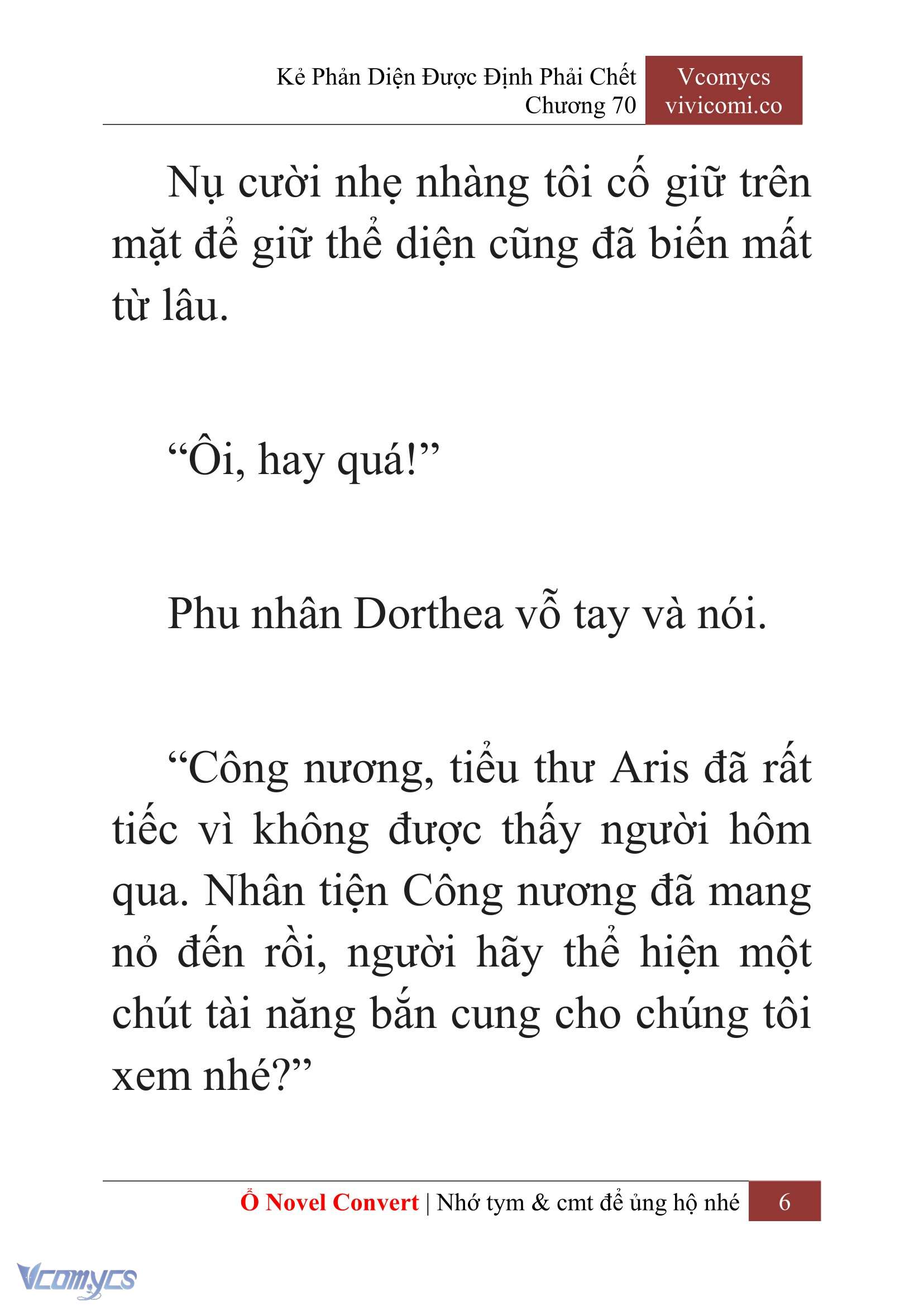 [Novel] Kẻ Phản Diện Được Định Phải Chết Chap 70 - Next Chap 71