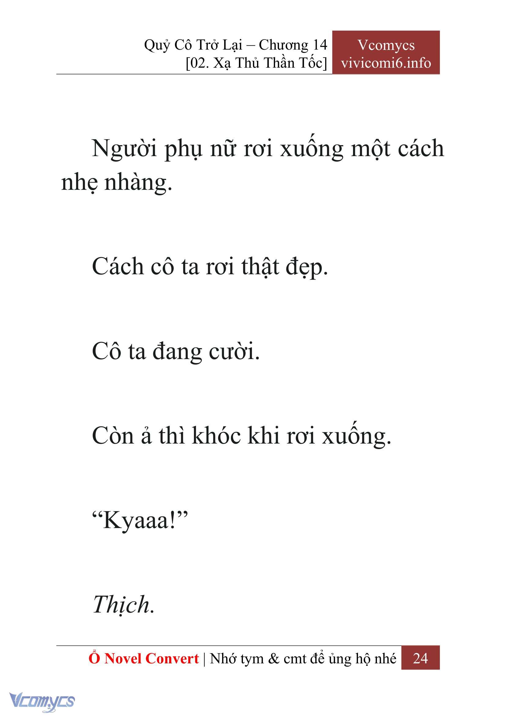 [Novel] Quý Cô Trở Lại Chap 14 - Trang 2