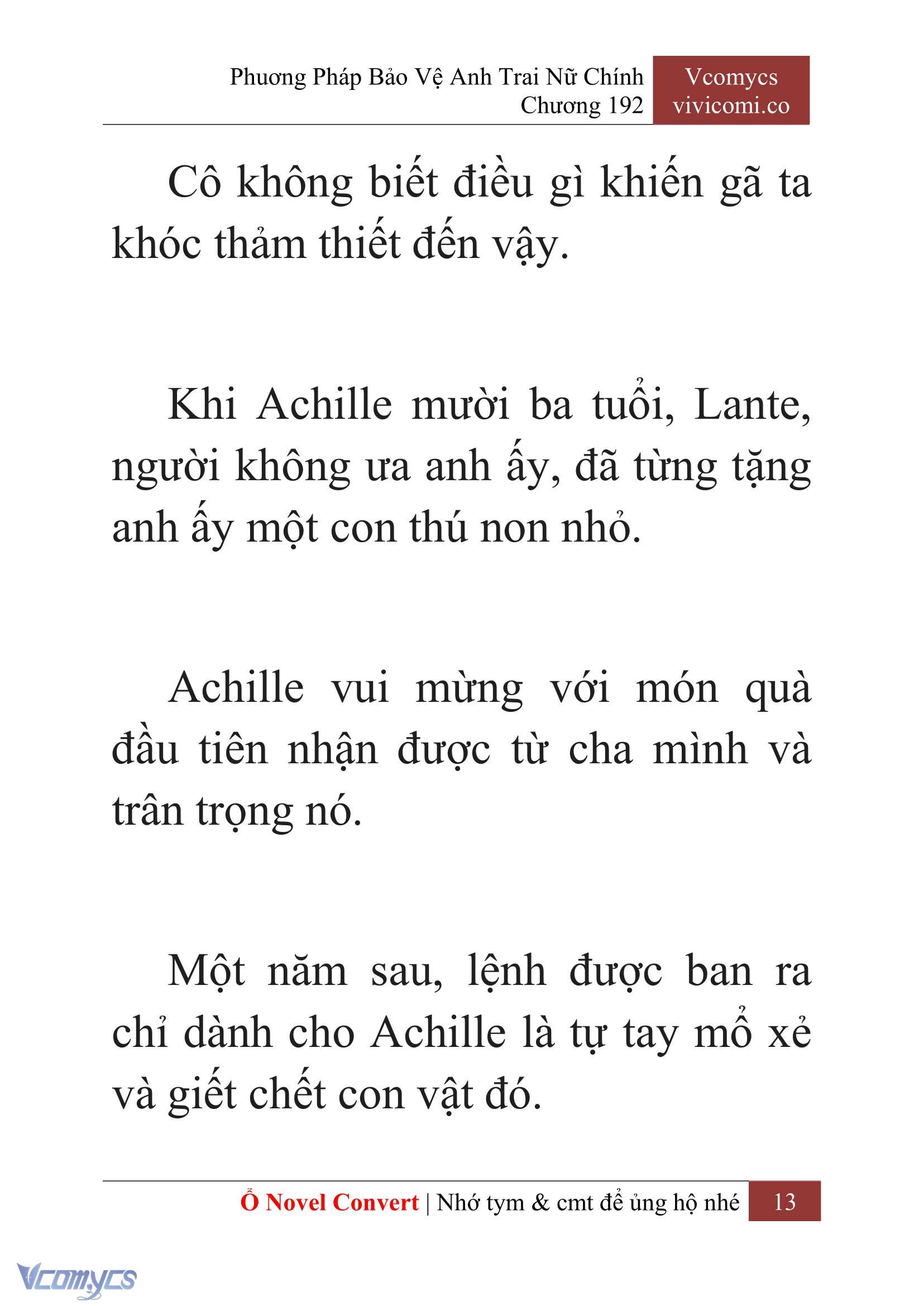 [Novel] Phương Pháp Bảo Vệ Anh Trai Nữ Chính Chap 192 - Trang 2